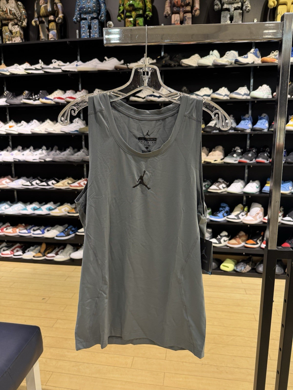 NIKE AIR JORDAN DRY 23 ALPHA TOP WOLF GREY Size Large 