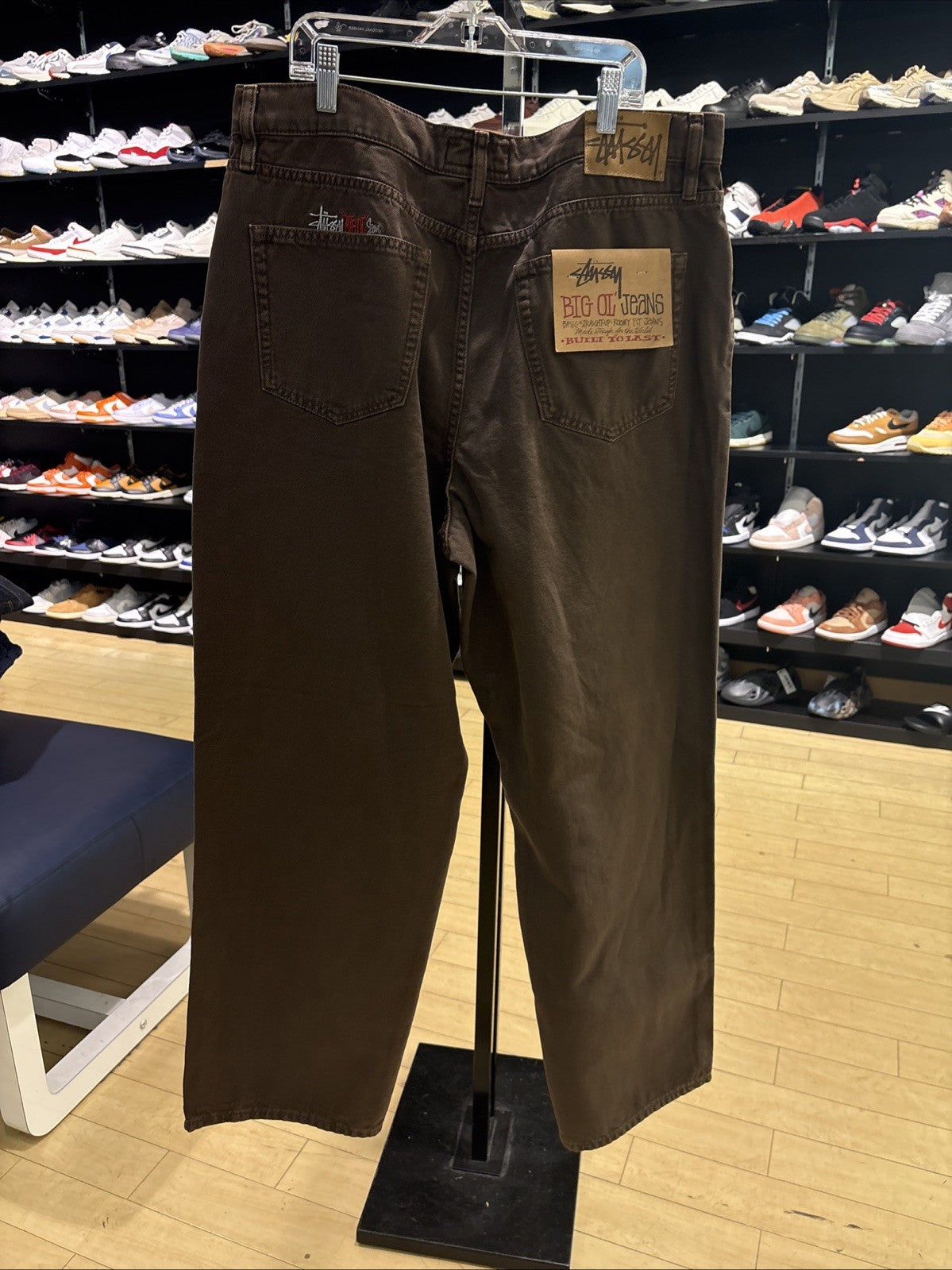 Stussy Big Ol Jean Washed Canvas Brown Size 34