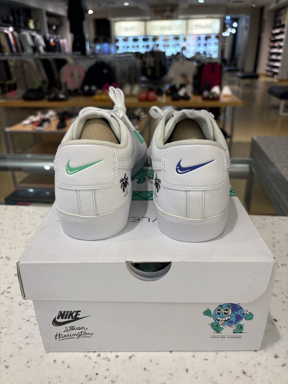 Steven Harrington x Nike Blazer Flyleather QS Low Earth Day Size 12 DEFECT