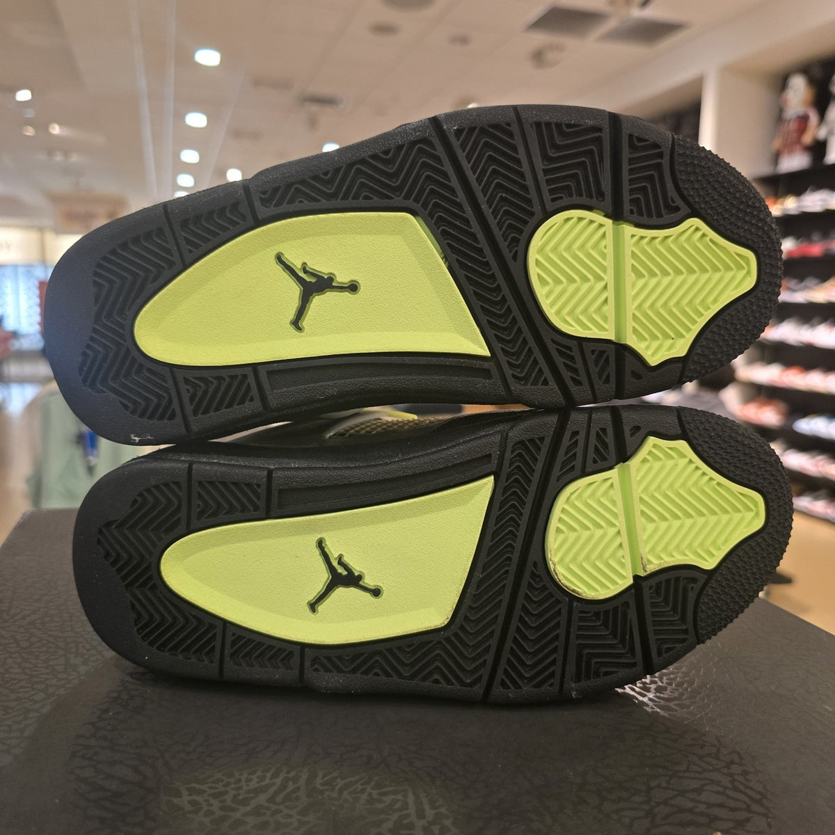 Size 4Y - Air Jordan 4 Retro Neon GS