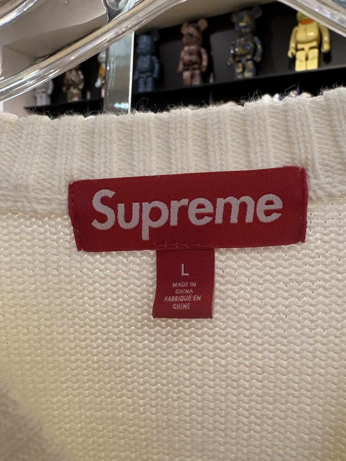 Supreme Old English Sweater Ivory Size Large 