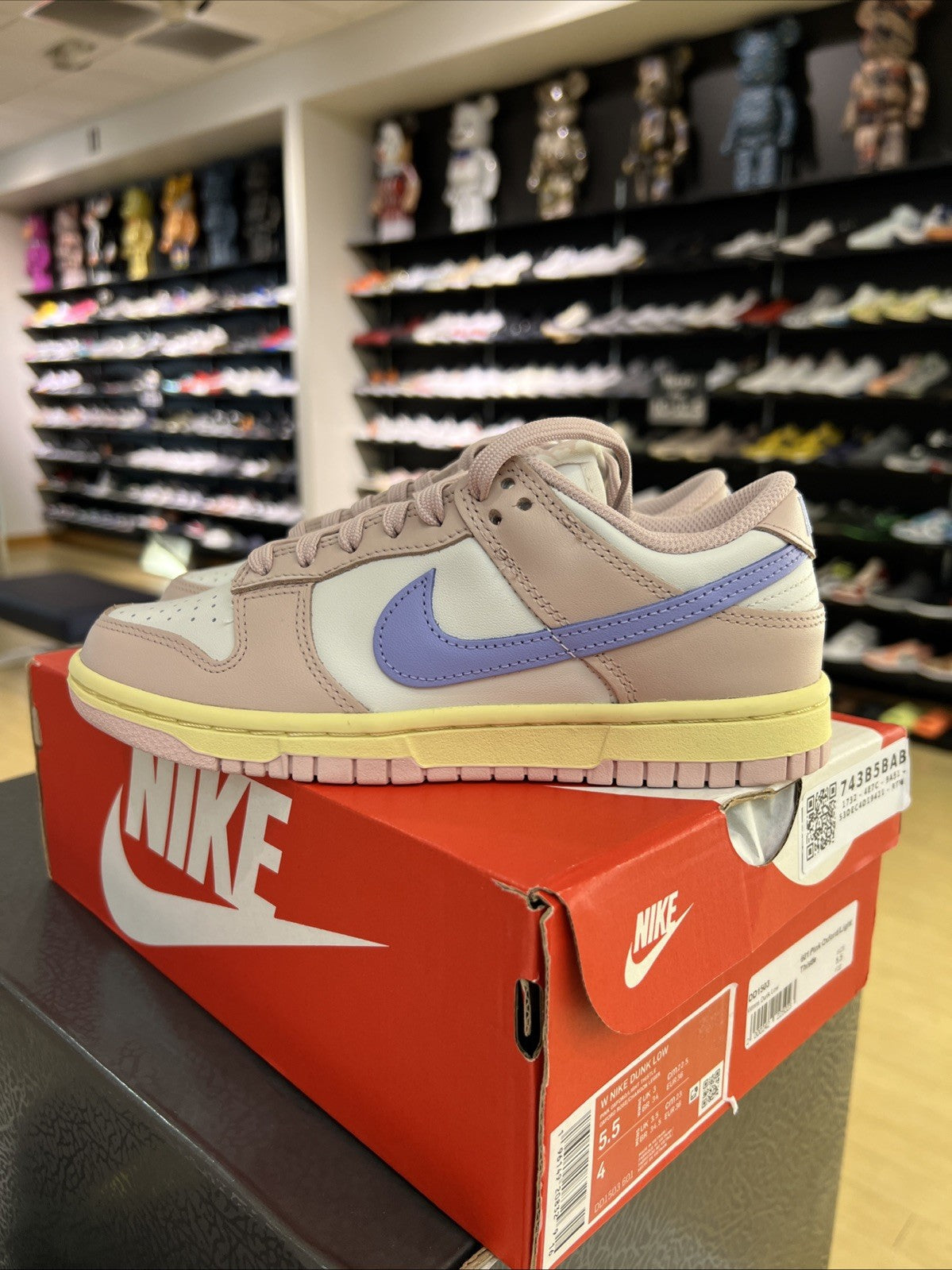 Nike Dunk Low Pink Oxford Women's Sz 5.5Y