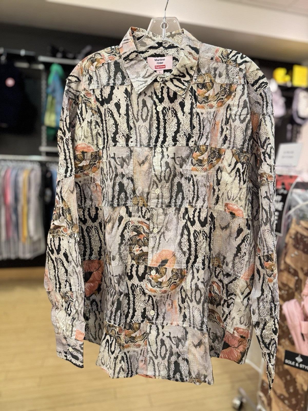 Supreme Martine Rose Patchwork Shirt Multicolor Size Large