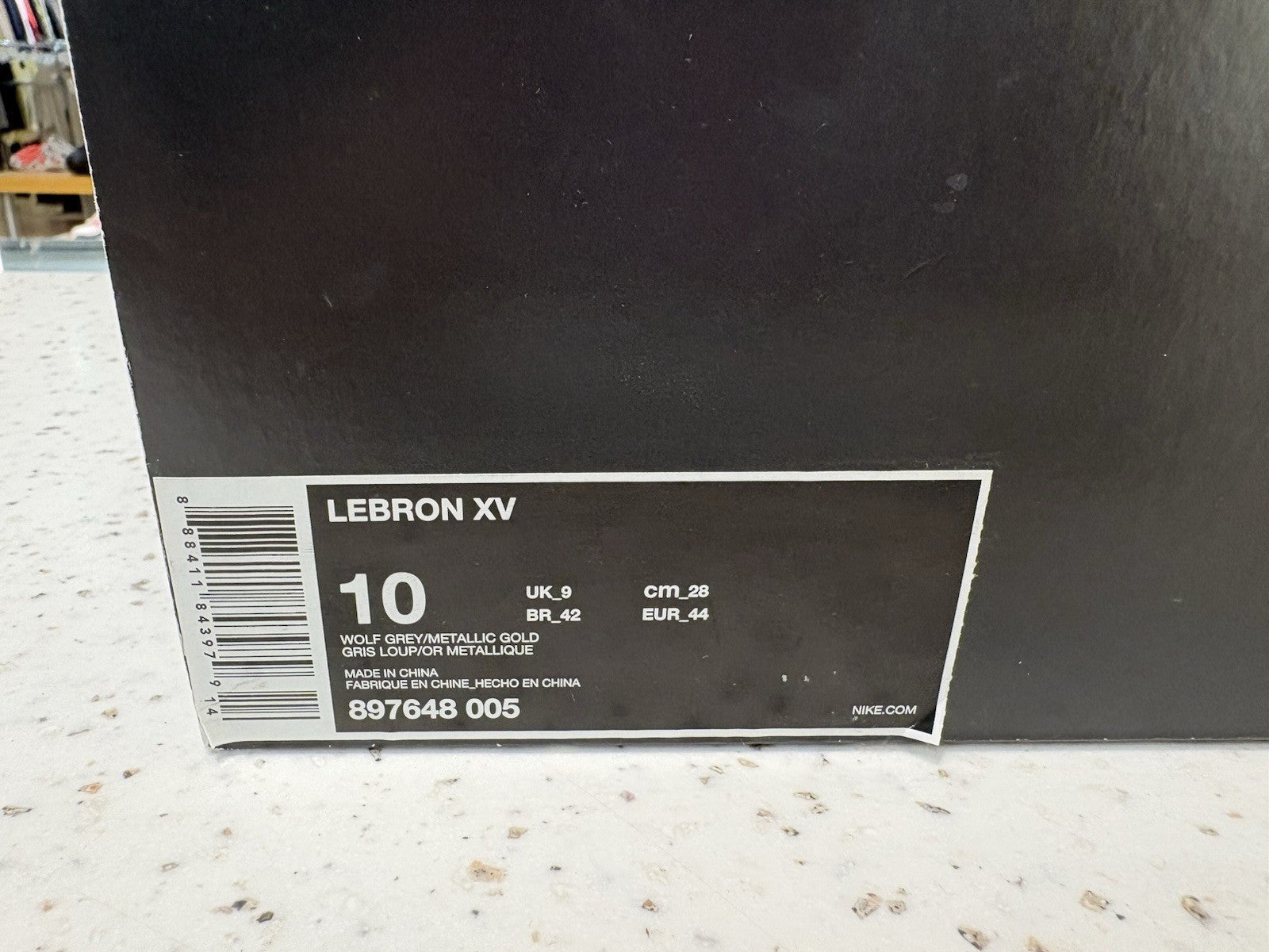 Nike LeBron 15 City Edition Size 10 MISSING LID