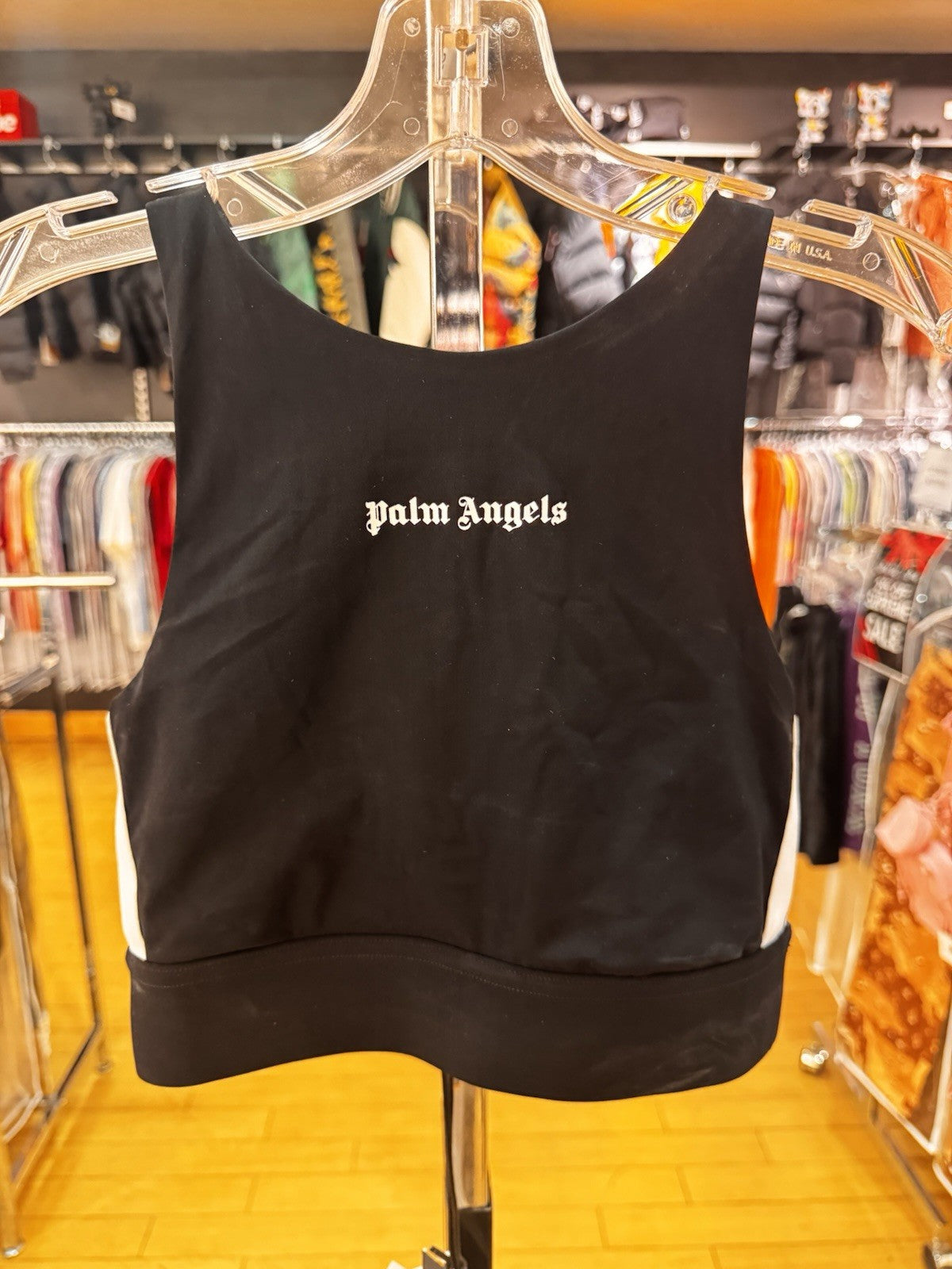 Palm Angels Women's Training Track Top Black Size Small