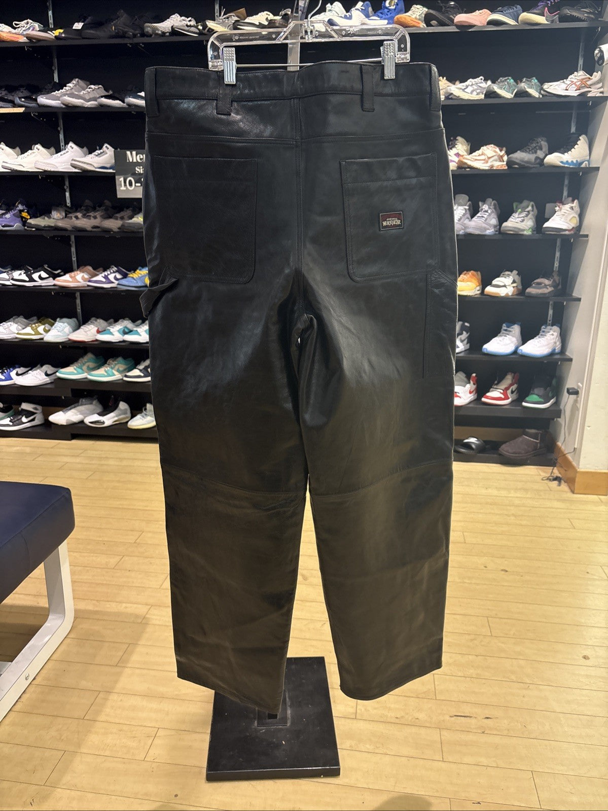 STUSSY CARPENTER PANT LEATHER SZ 34
