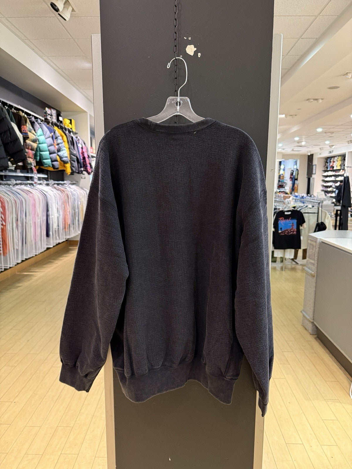 Supreme Washed Box Logo Crewneck Sweatshirt Black SZ XXL USED