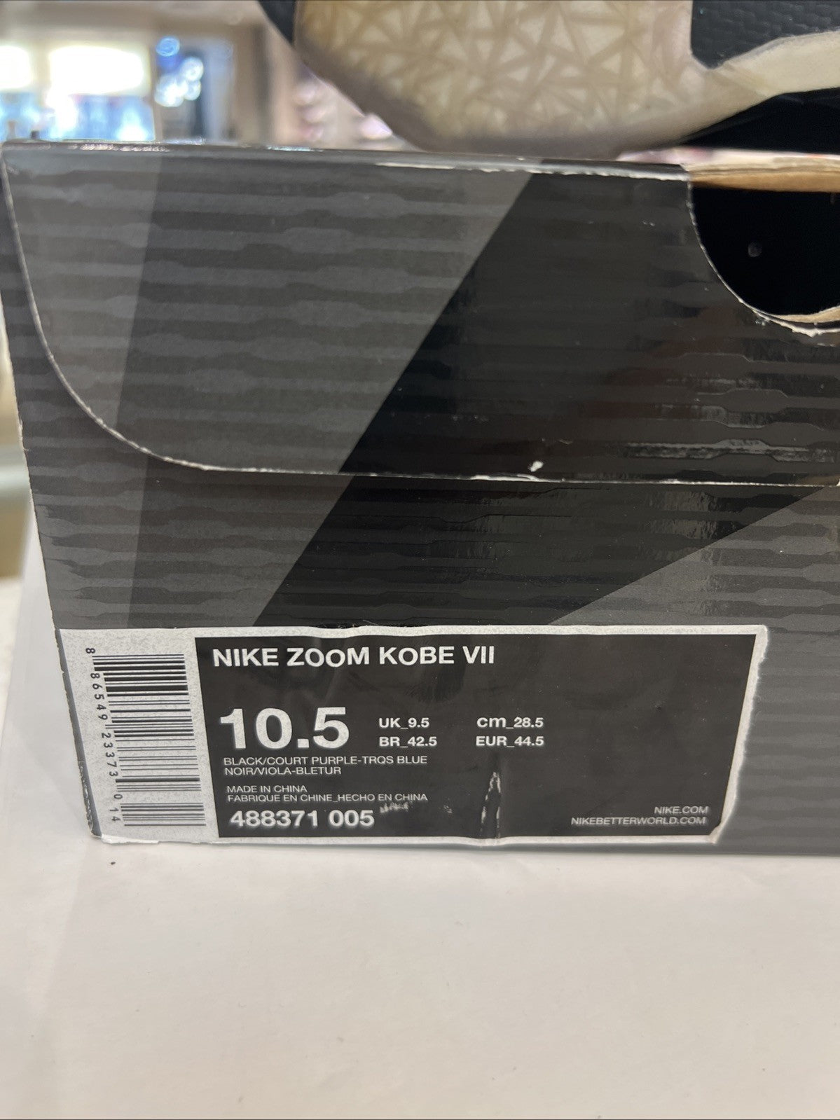 Nike Zoom Kobe VII 7 Invisibility Cloak Size Sz 10.5 USED