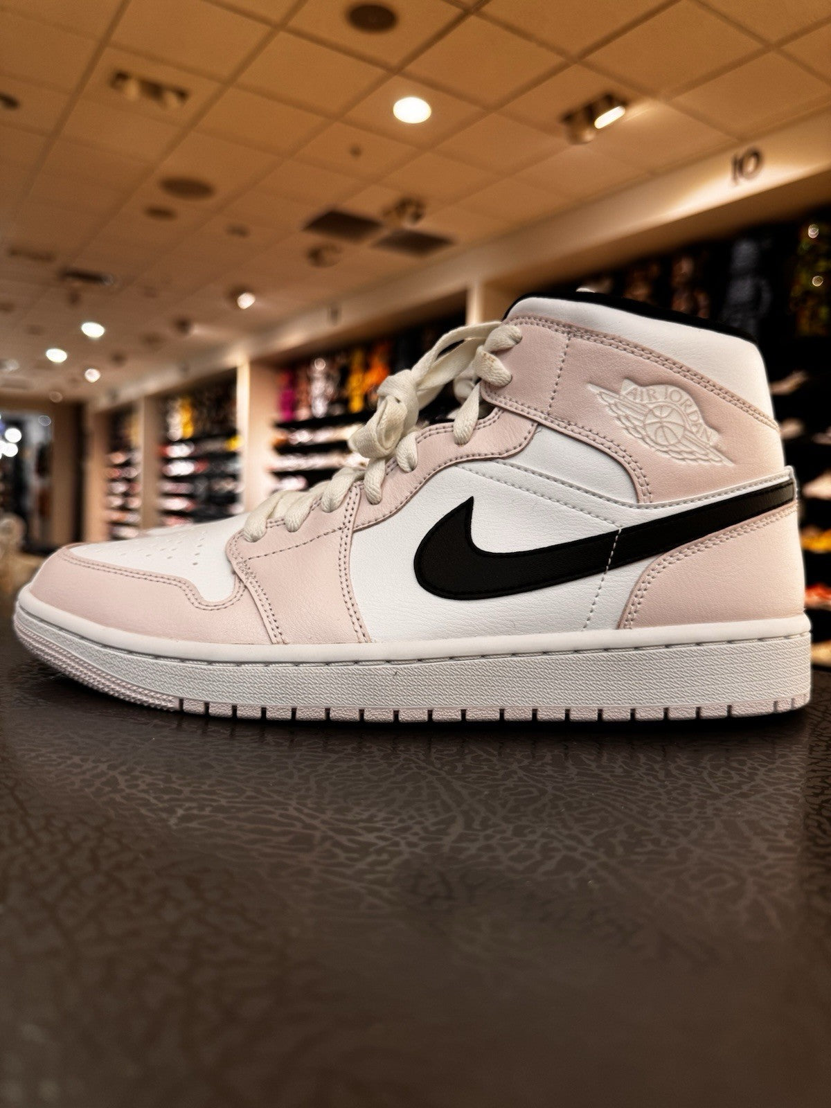 Air Jordan 1 Mid Barely Rose Womens Size 11