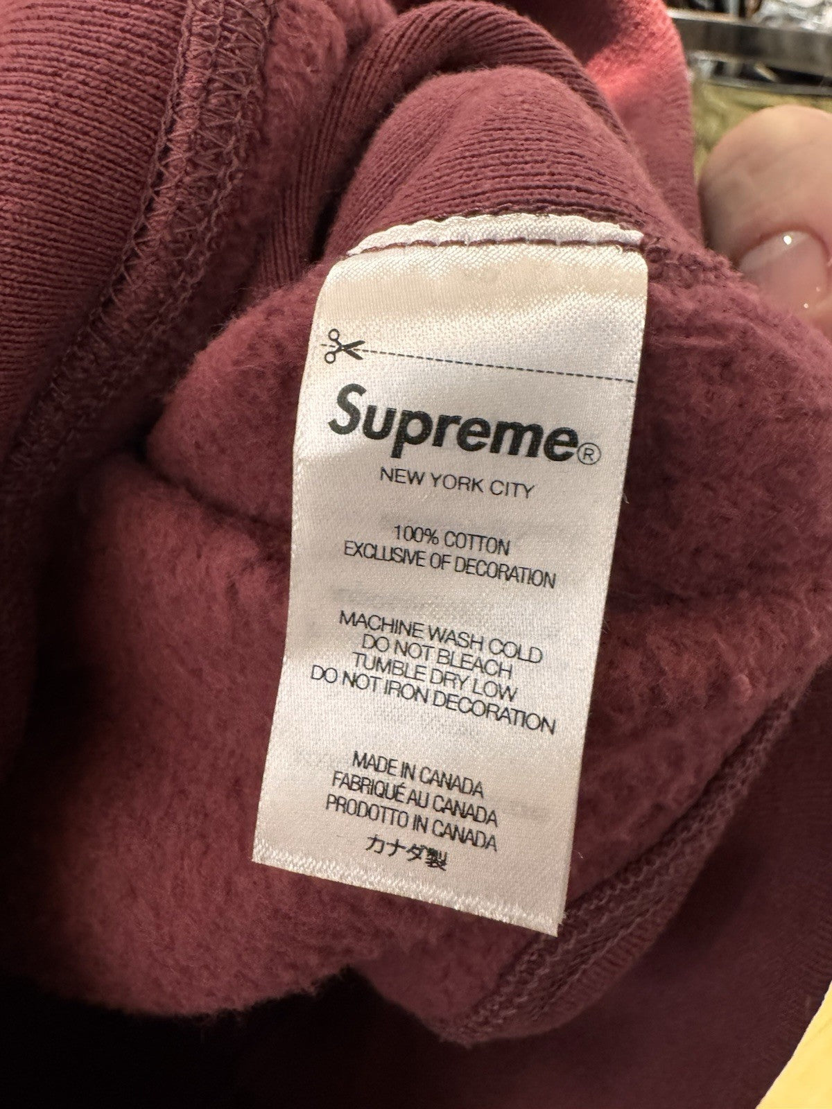 Supreme Box Logo Hooded Sweatshirt FW21 Plum Size M
