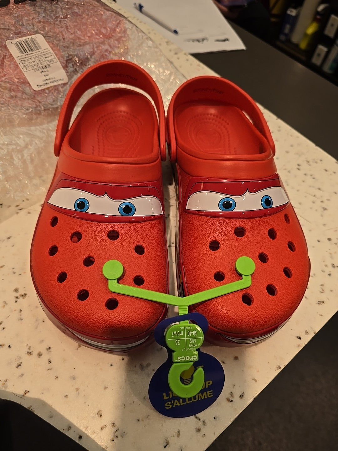 Size 7 - Crocs Classic Clog Lightning McQueen