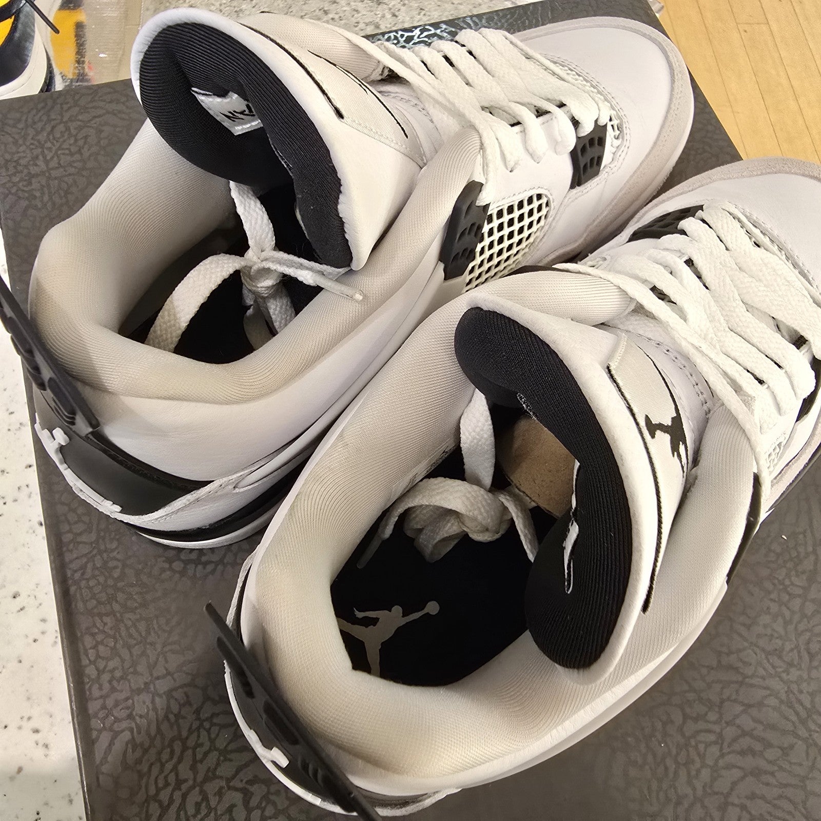 Size 10 - Jordan 4 Retro Mid Military Black