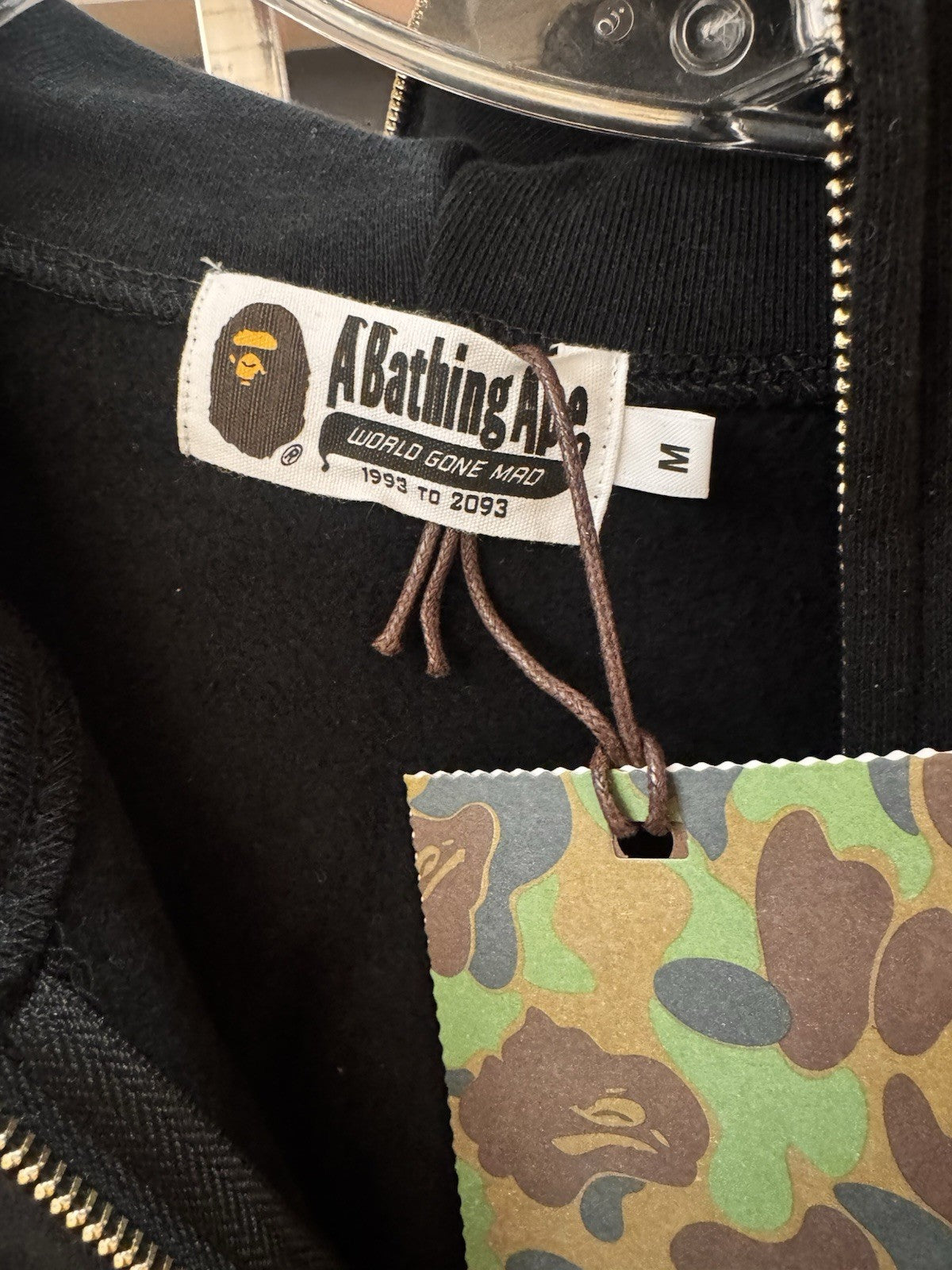 Bape Shark Full zip Hoodie SS22 Size M