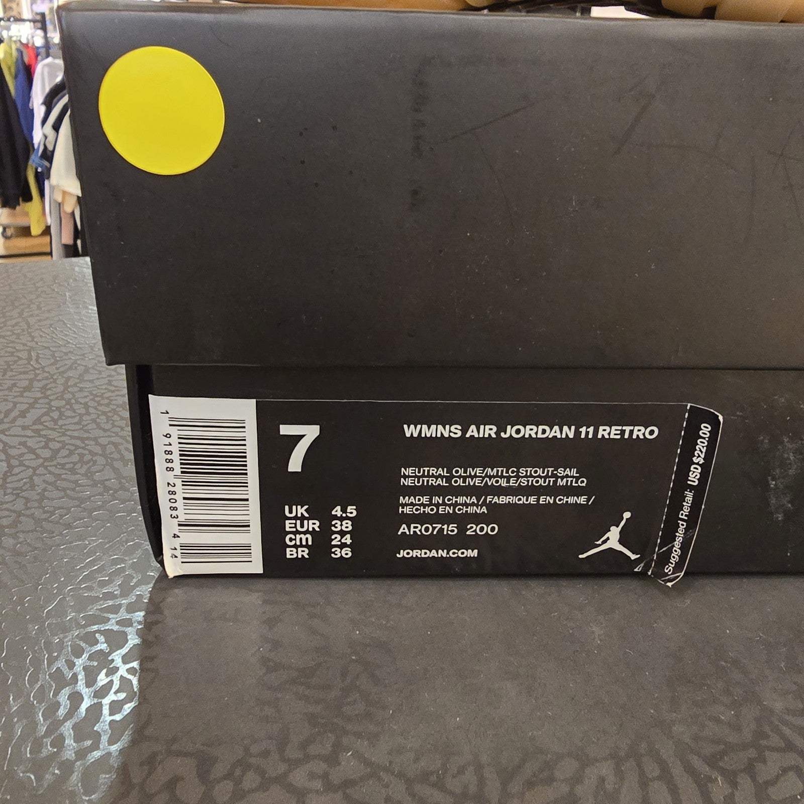 Size 7 - Air Jordan 11 Retro Neutral Olive Lux Women's AR0715-200