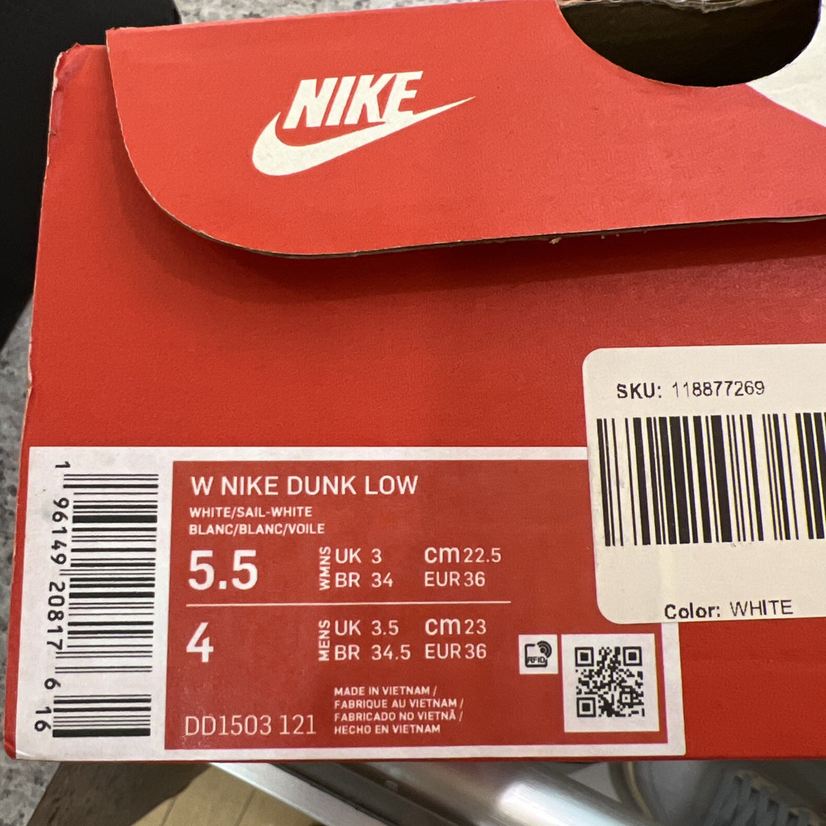 Nike Dunk Low Coconut Milk Women's Sz 5.5