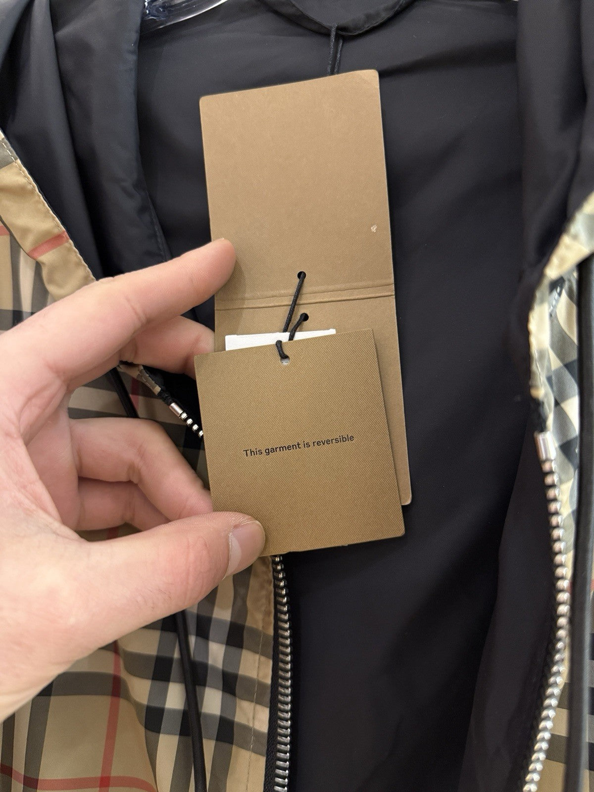 Burberry Reversible Vintage Check Jacket Sz M