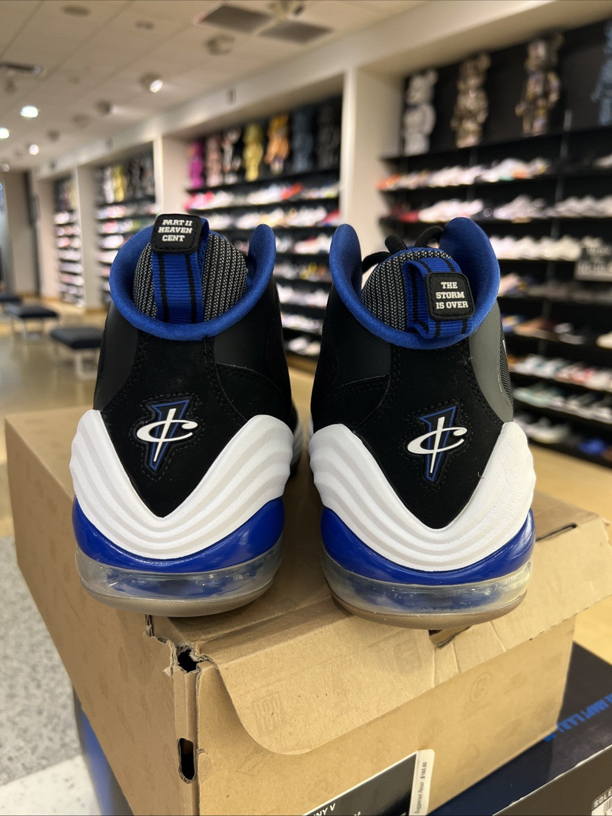 Nike Air Penny V Black / Game Royal - White Orlando Sz 12.5