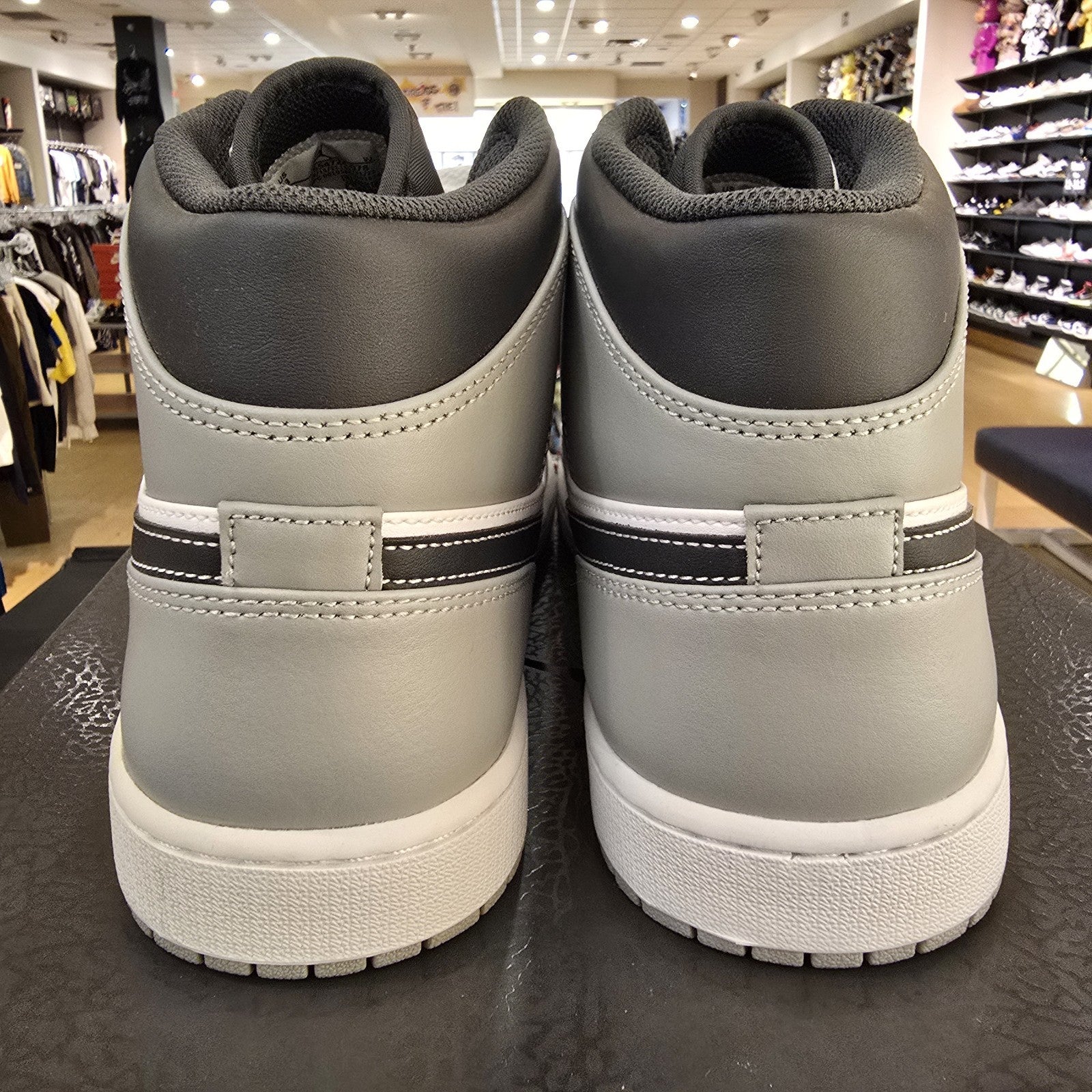 Size 13 - Jordan 1 Mid Light Smoke Grey (Yellowing)