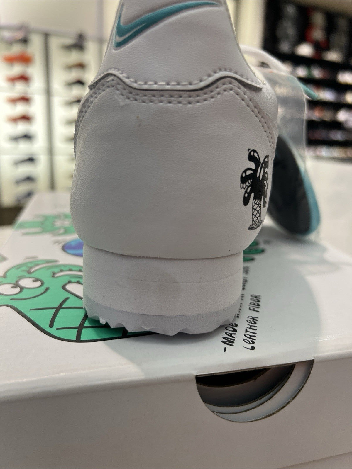 Nike Cortez Fly leather Steve Harrington Earth Day 2019 Sz 10 DEFECT