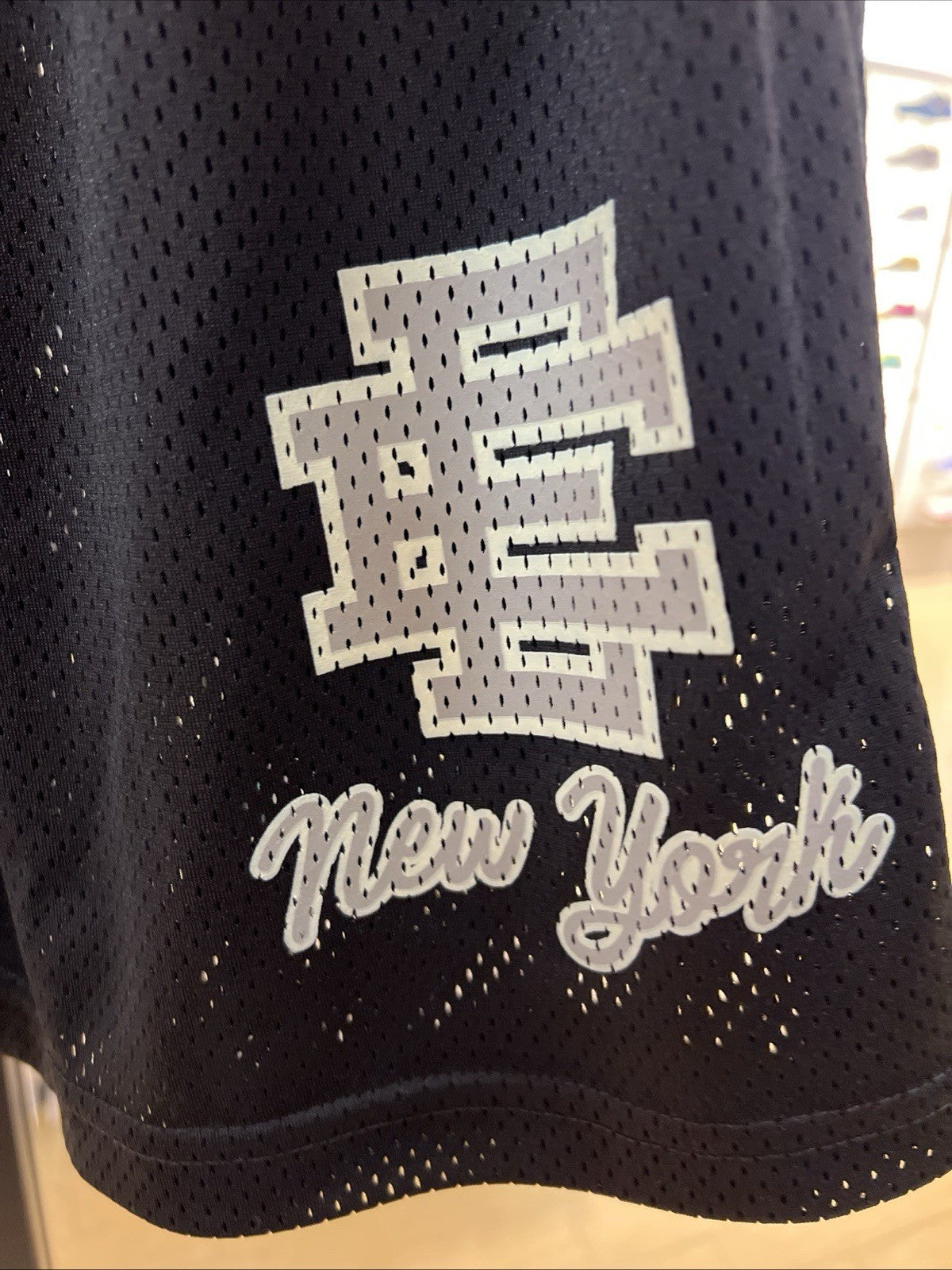 Eric Emmanuel EE New York Shorts Black Mesh Sz M