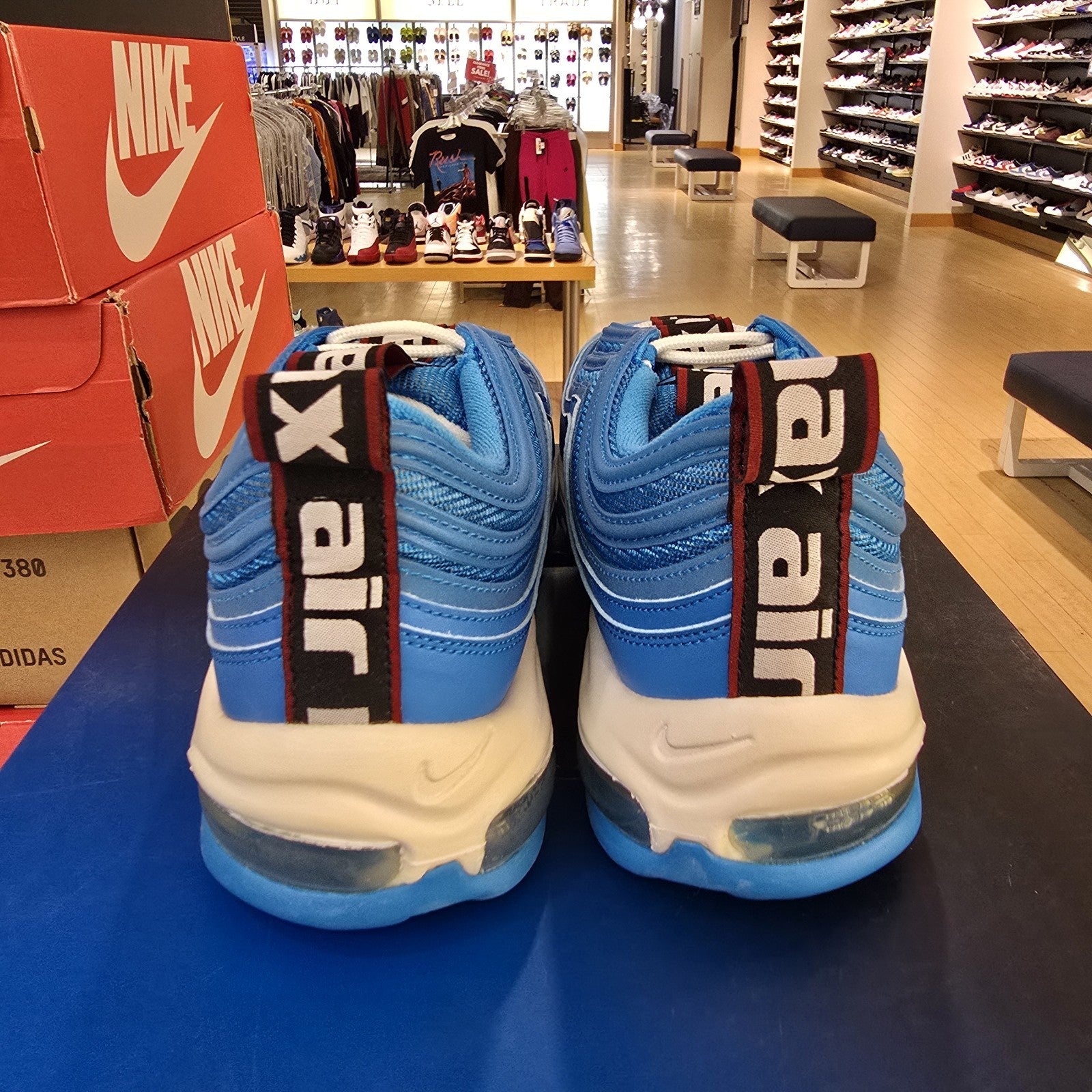 Nike Air Max 97 Blue Hero SZ 11.5 YELLOWED
