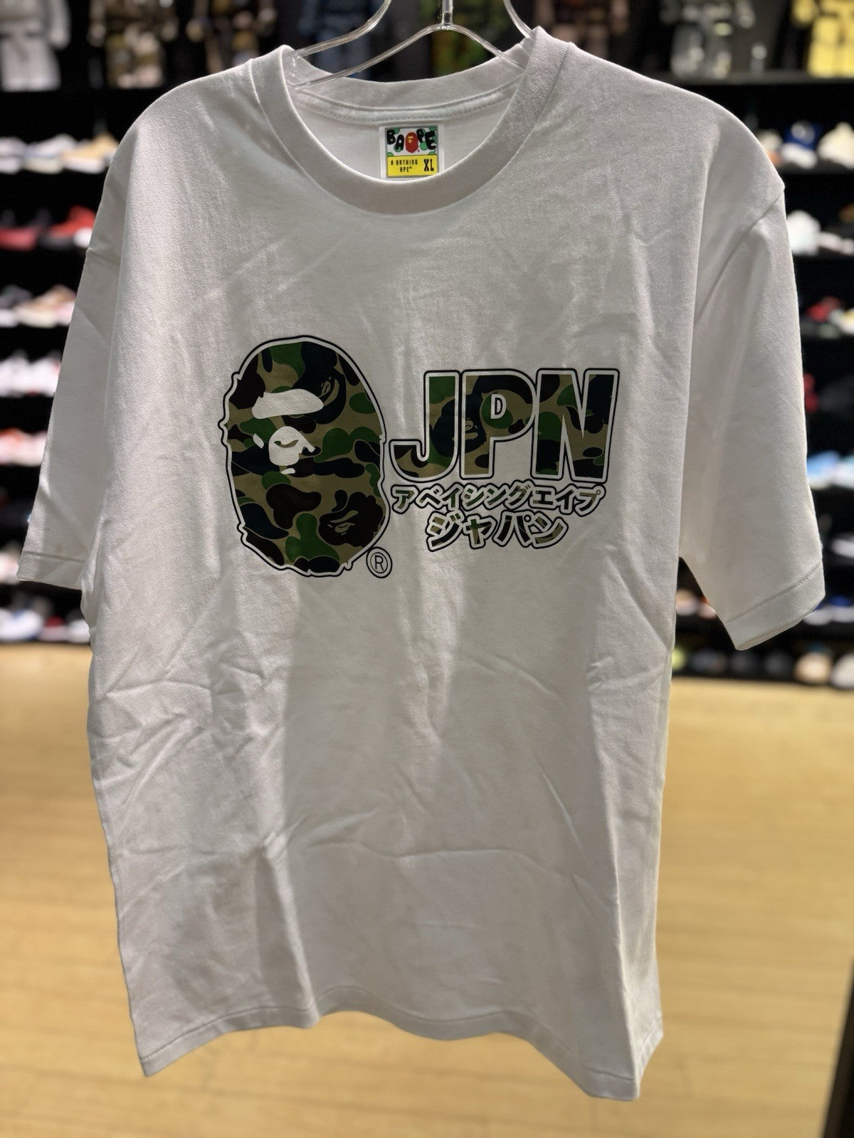Bape ABC Camo JP Katakana Tee White Size XL