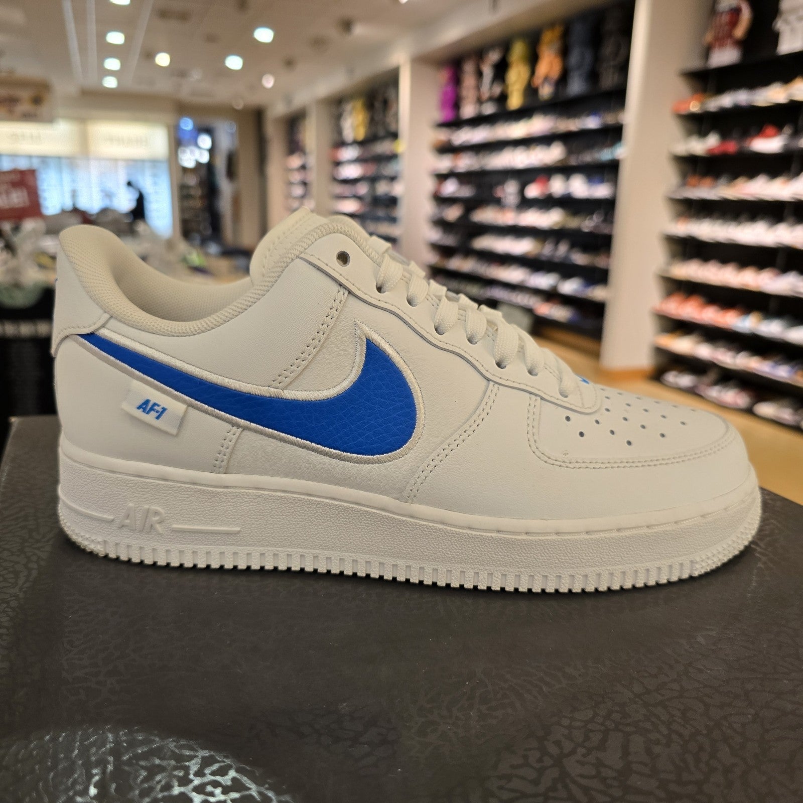 Size 7.5 - Nike Air Force 1 '07 Blue Label White Photo Blue