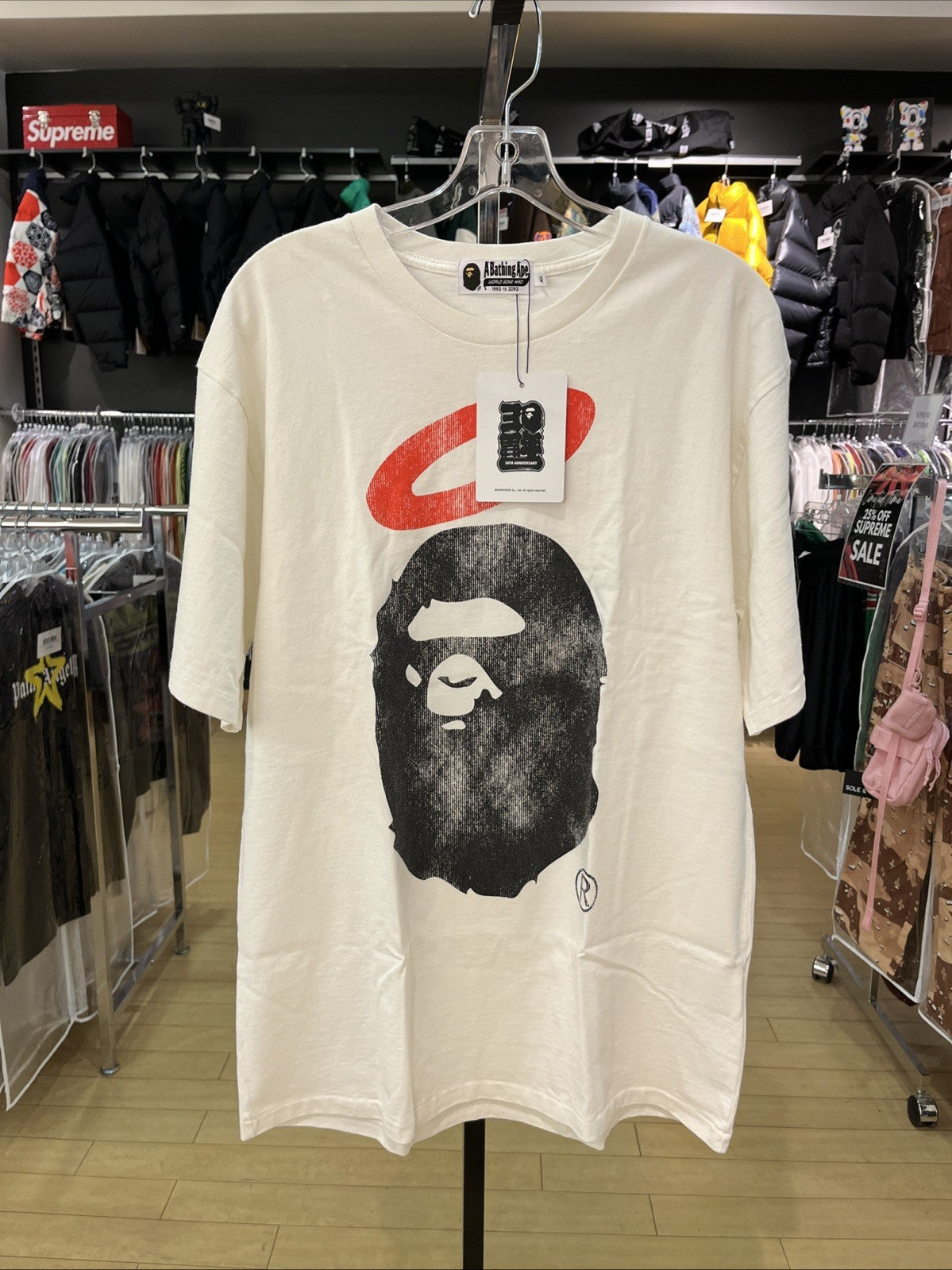 Bape x Union Pigment Dyed Ape Head Tee SZ XL