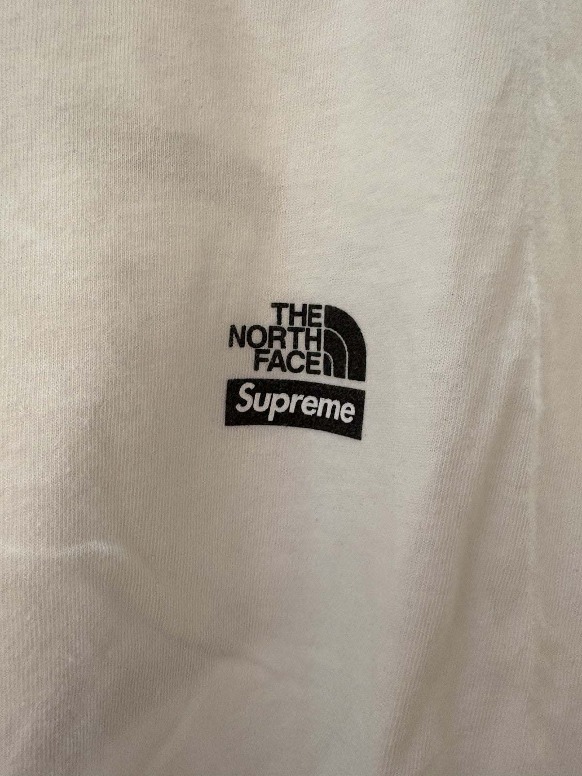 Supreme The North Face Mountains Tee White Sz XL Small Snag