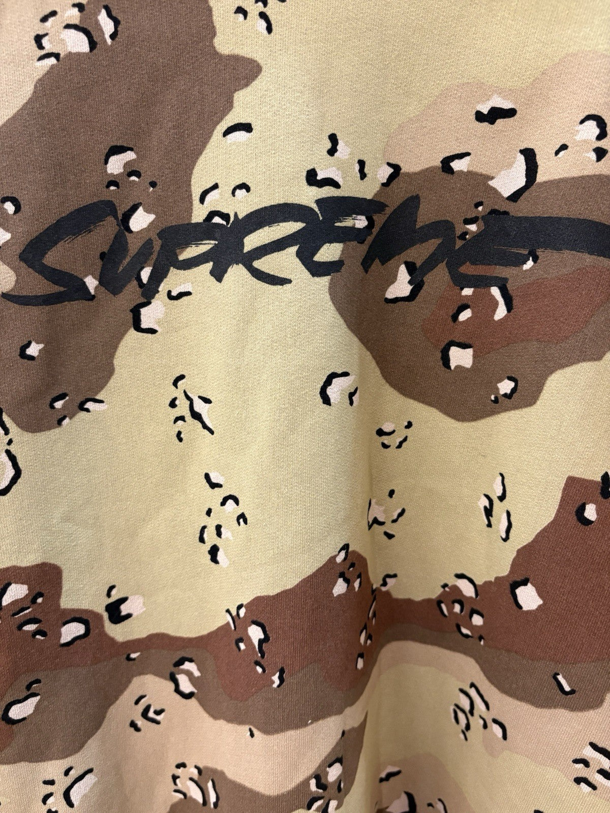 Supreme Futura Logo Crewneck Chocolate Chip Camo SZ M