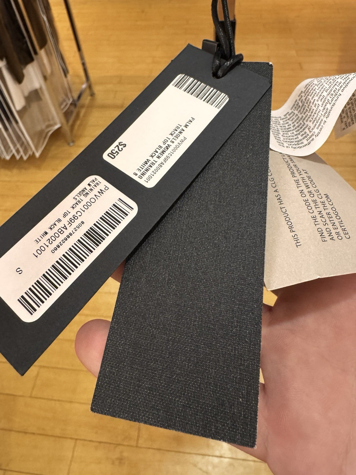 Palm Angels Women's Training Track Top Black Size Small