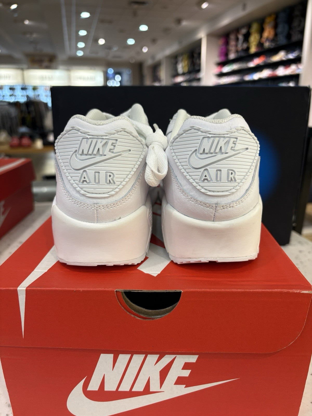 Nike Air Max 90 Low White Sz 5.5Y DEFECT