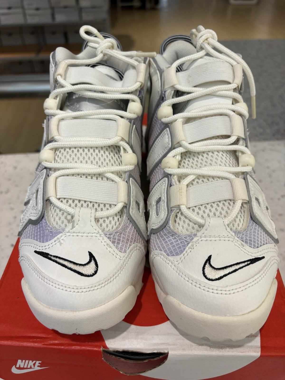 Nike Air More Uptempo 96 QS Thank You, Wilson (GS) Size 4Y DEFECT
