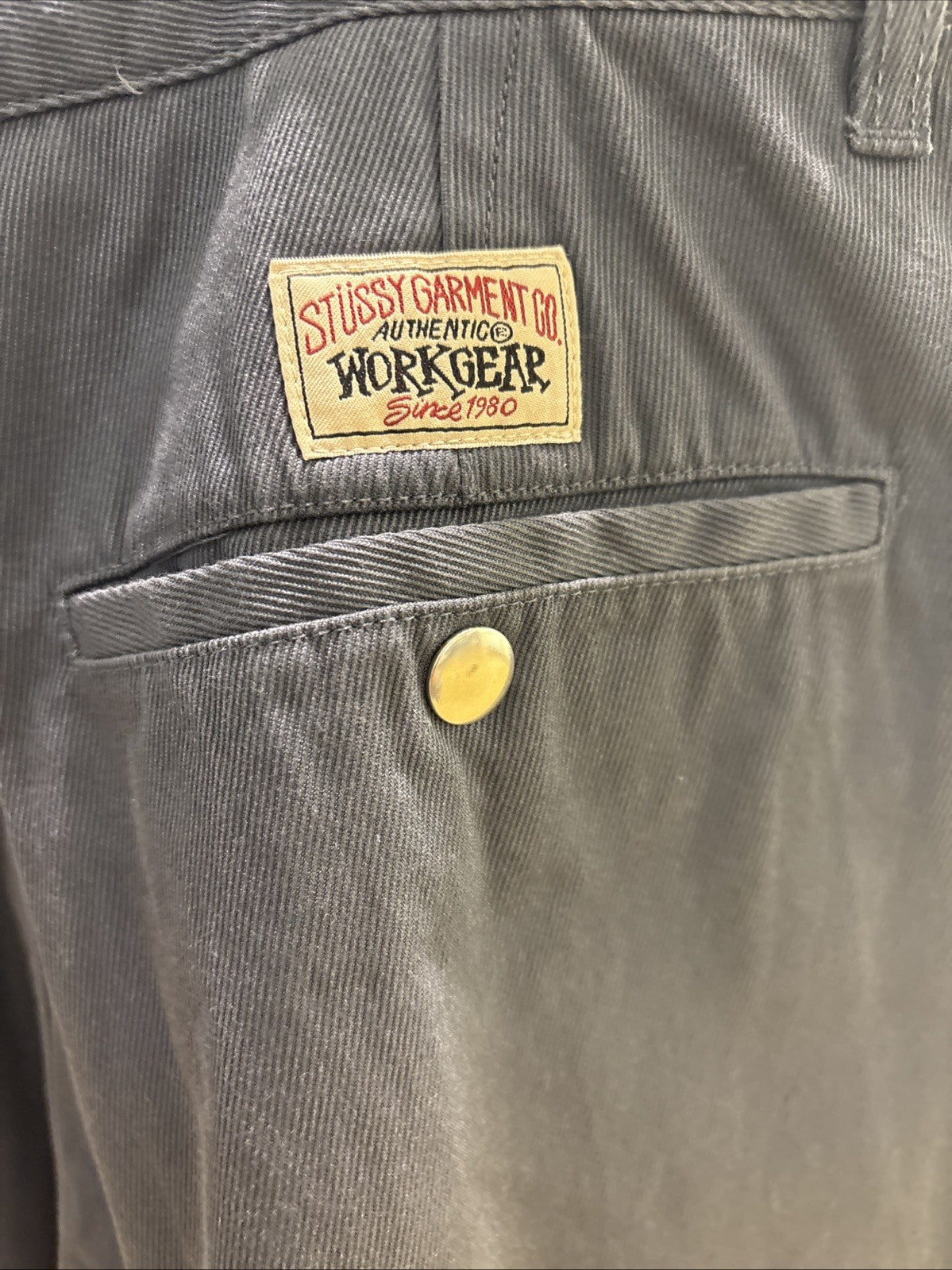 Stussy Workgear Trouser Twill Washed Navy 30”