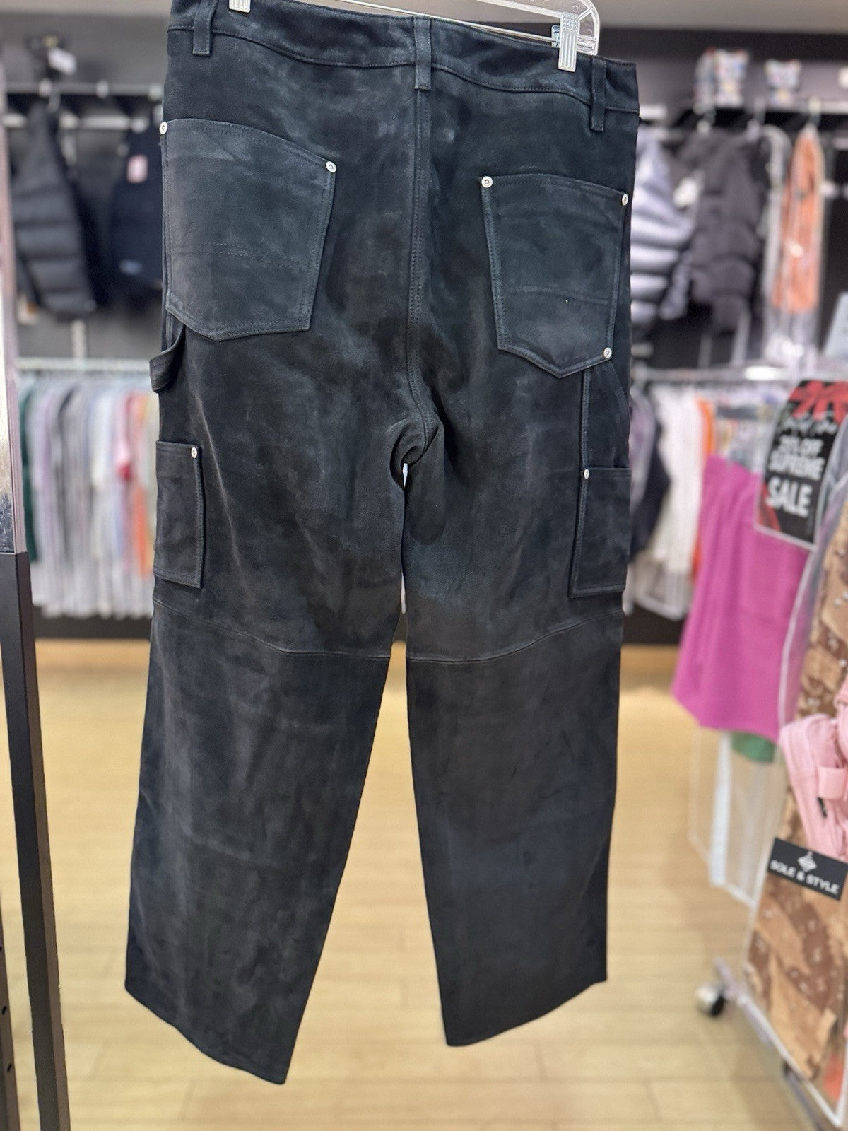 Supreme Suede Double Knee Painter Pant Black Size 32