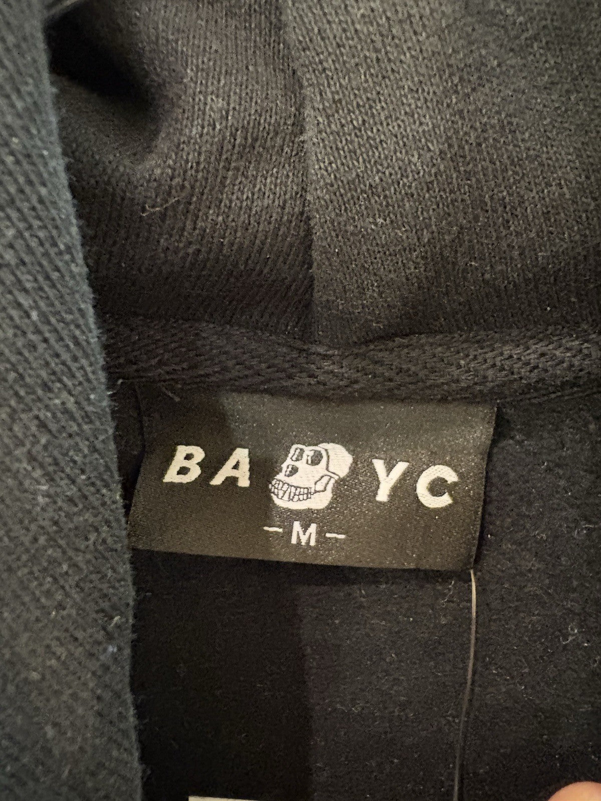 BBC MONKEY SKULL BLACK HOODIE SZ M