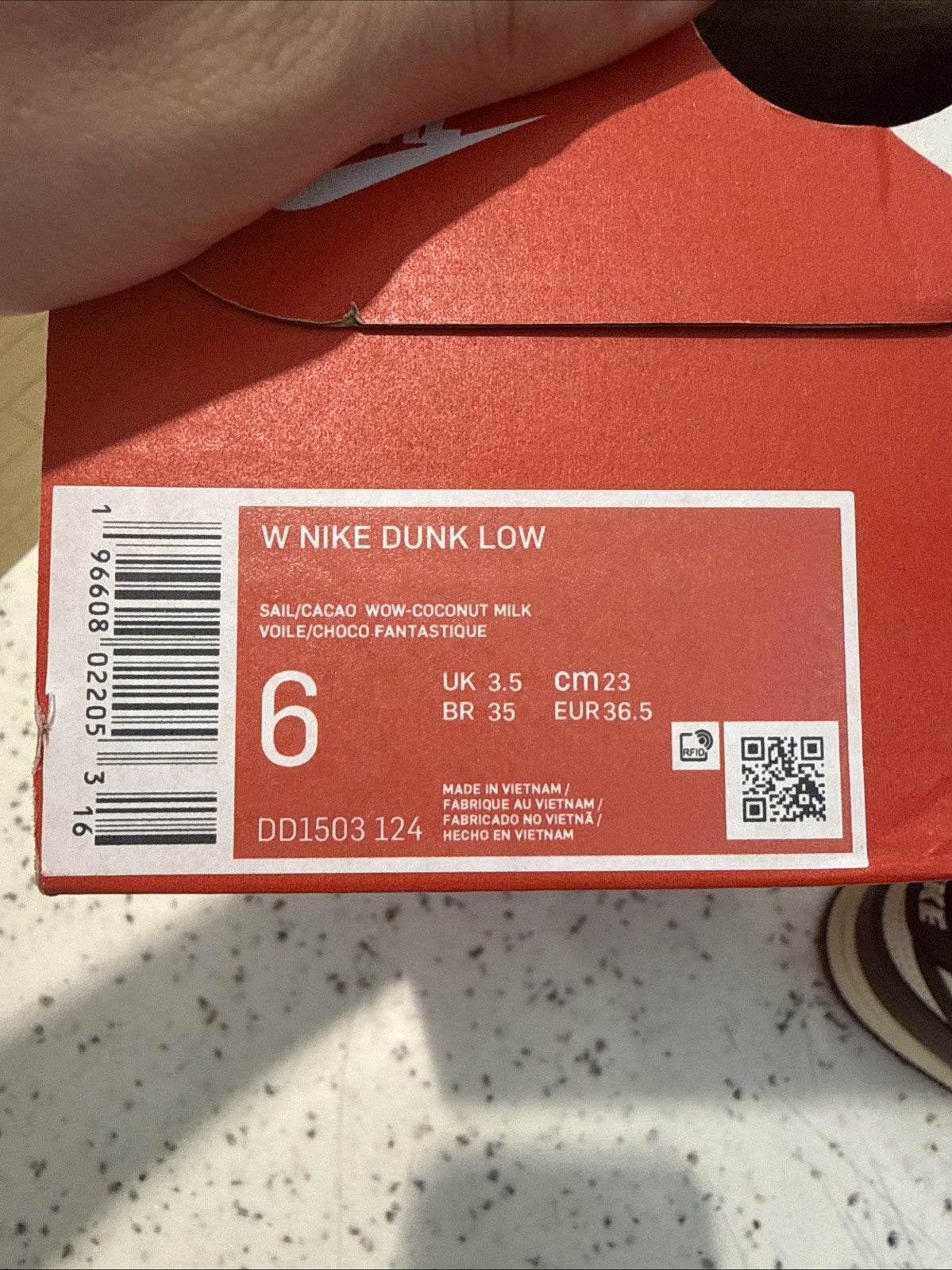 Size 6 - Nike Dunk Low Cacao Wow W