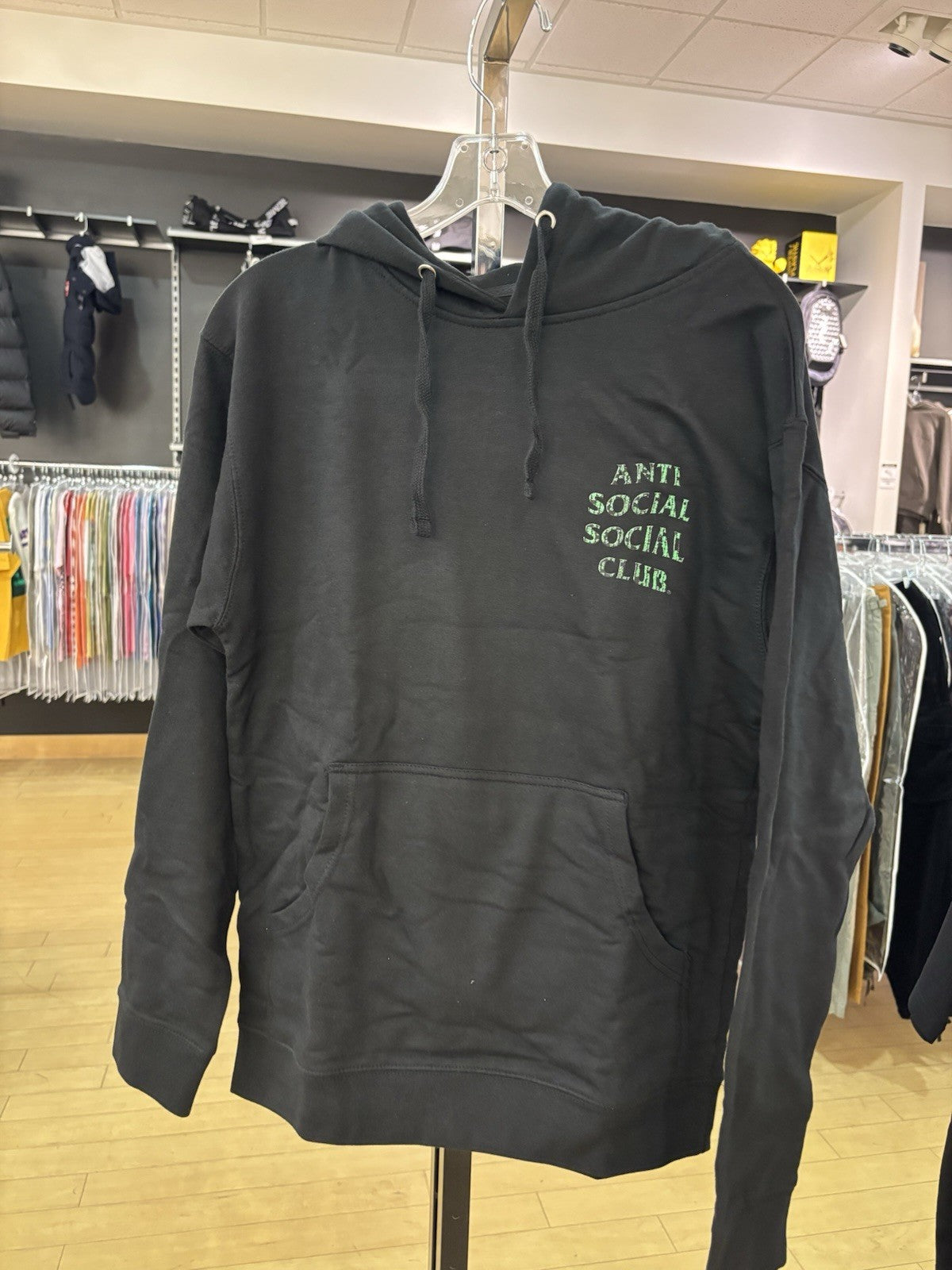 Anti Social Social Glitch Hoodie SZ S