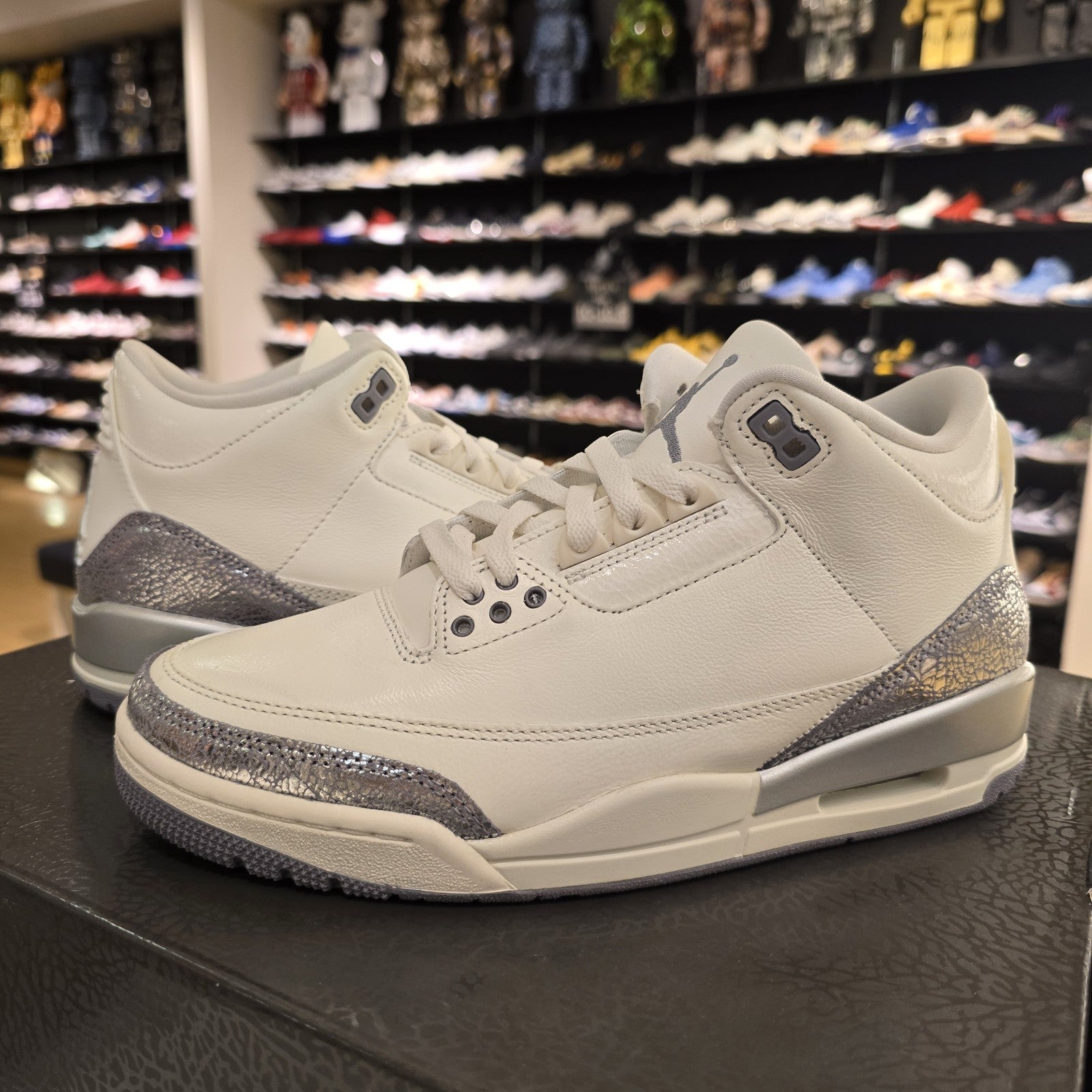 Size 9.5 - Jordan 3 Retro Sail Cement Grey (Women's)