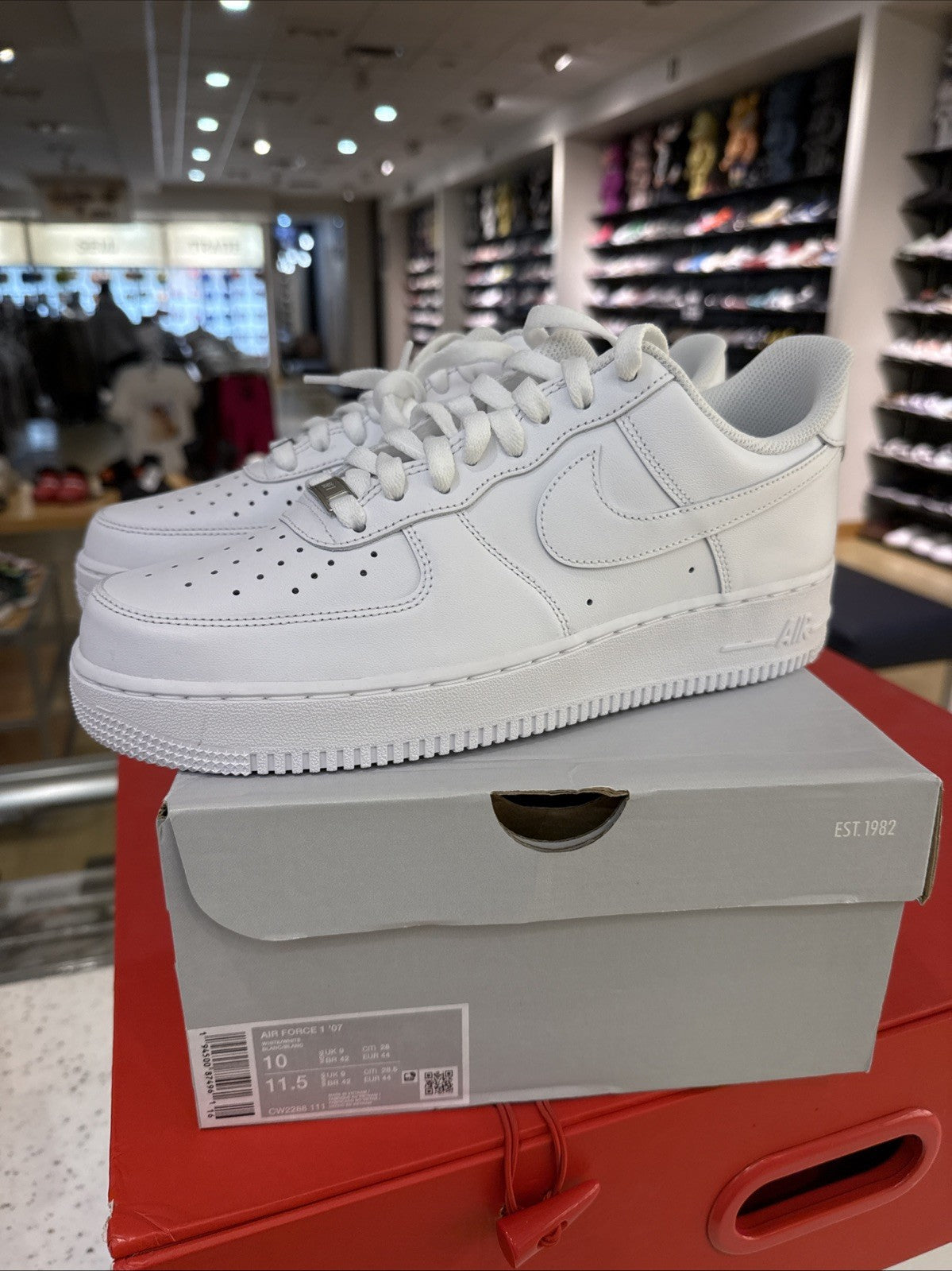 Size 10 - Nike Air Force 1 '07 Low Triple White