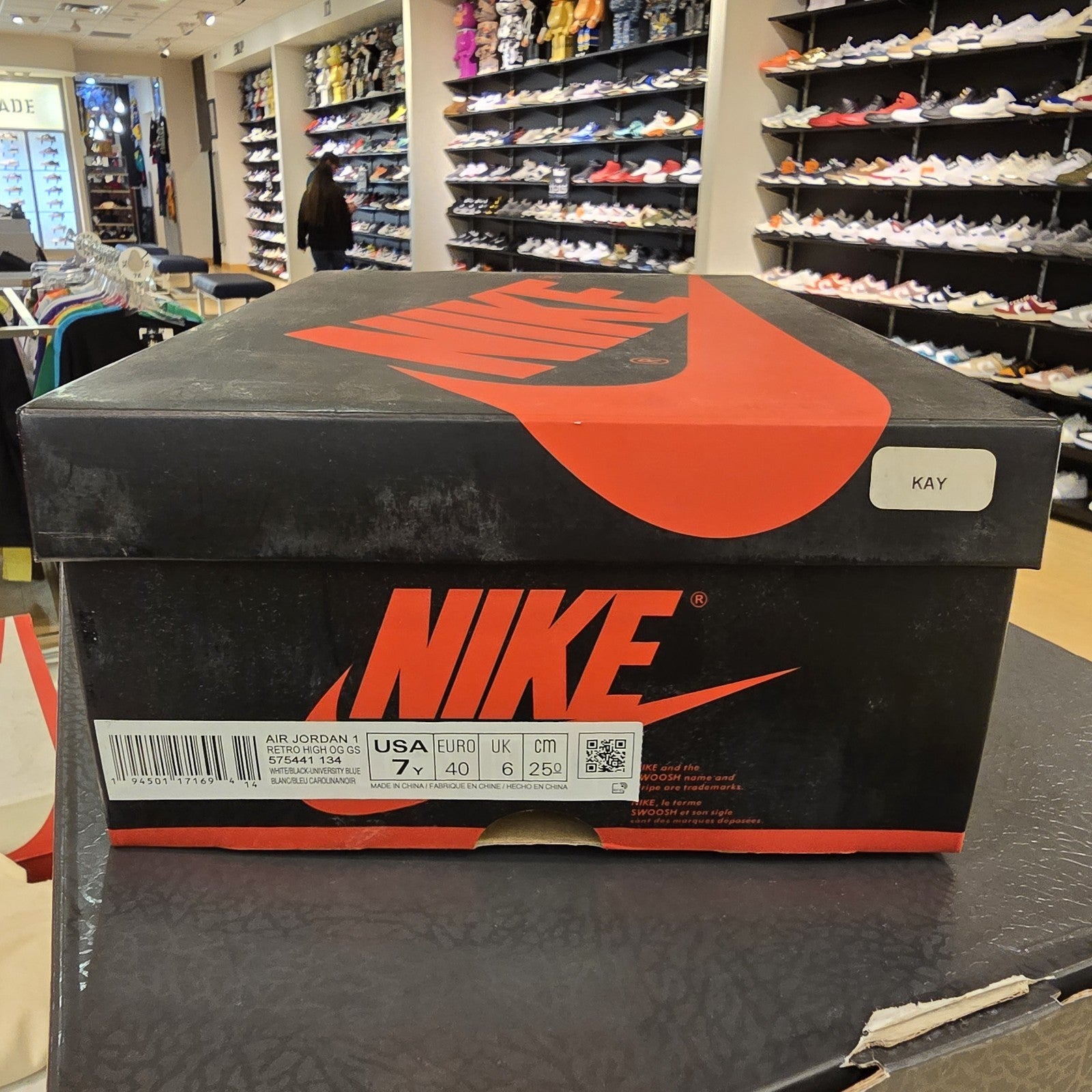 Size 7Y - Jordan 1 Retro OG High University Blue