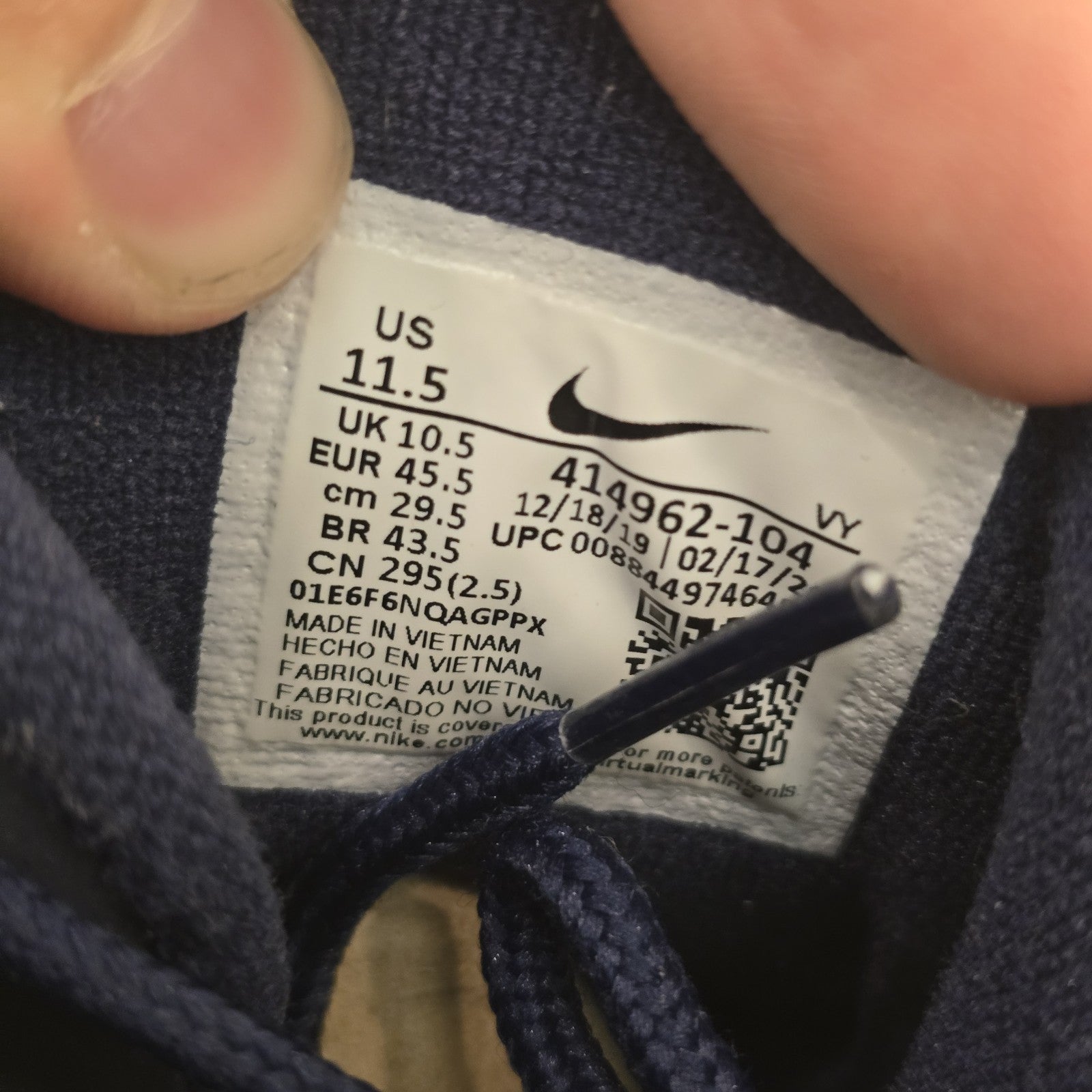 Size 11.5 - Nike Air More Uptempo 2016 Olympic