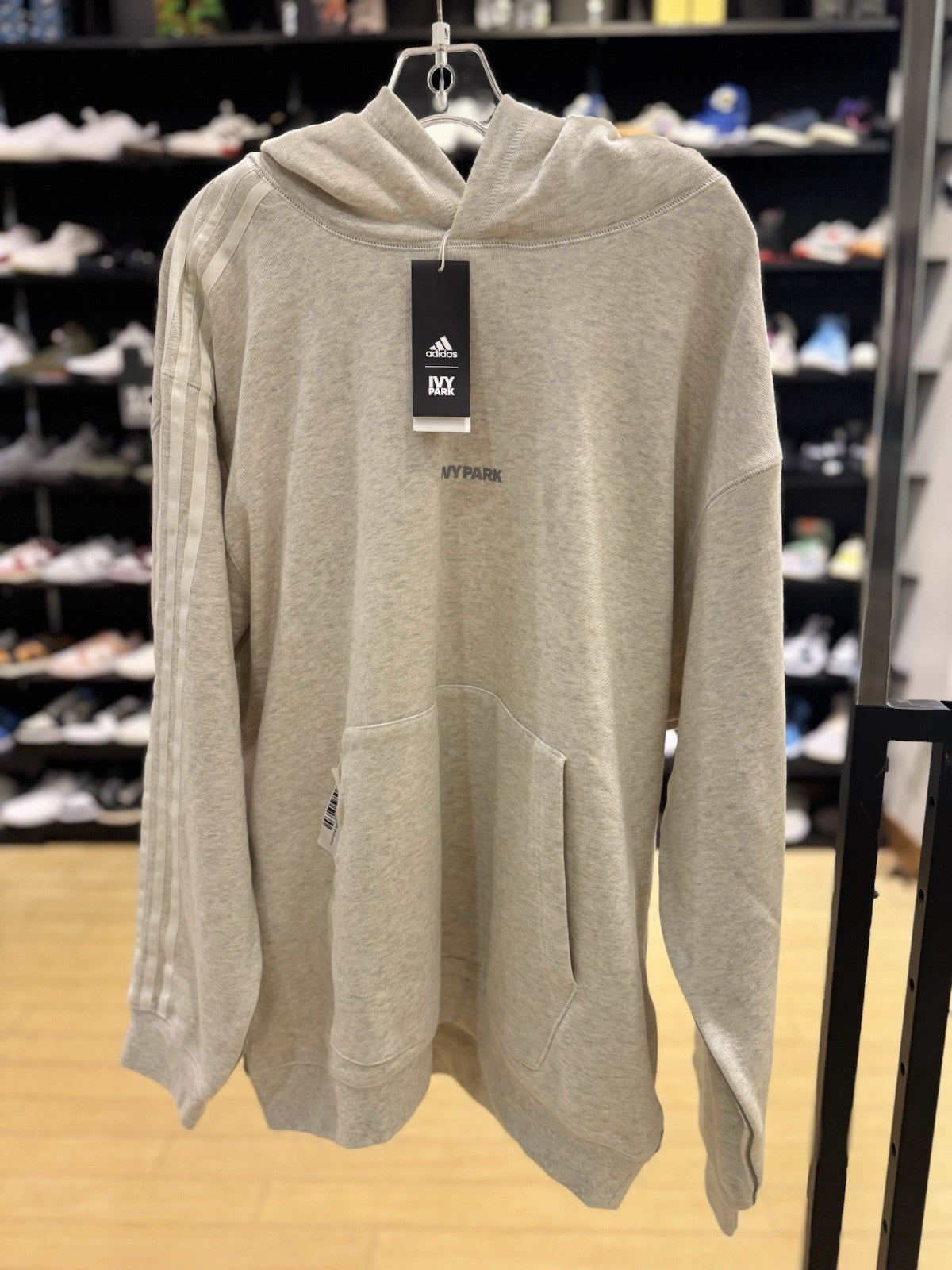 Adidas Ivy Park Cargo Hoodie (all Gender) Cream Melange Size Medium 