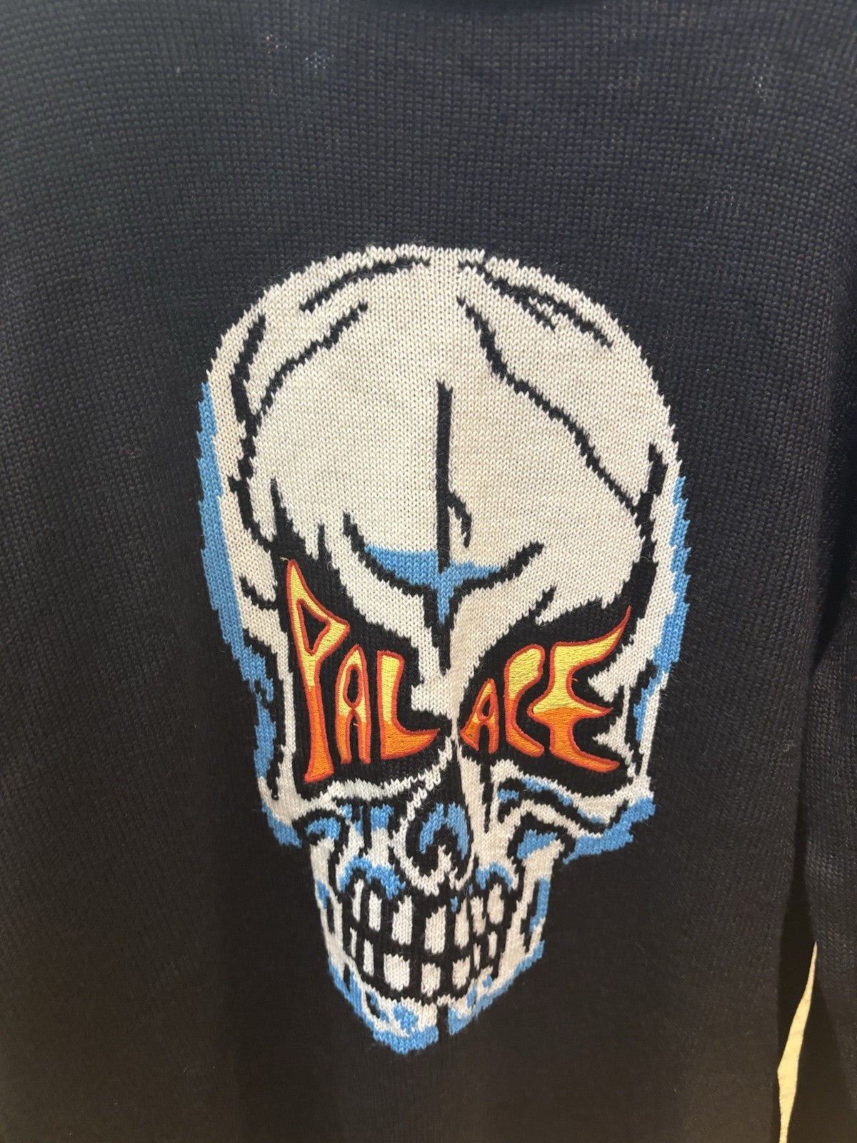 Palace Skull Knit Black 