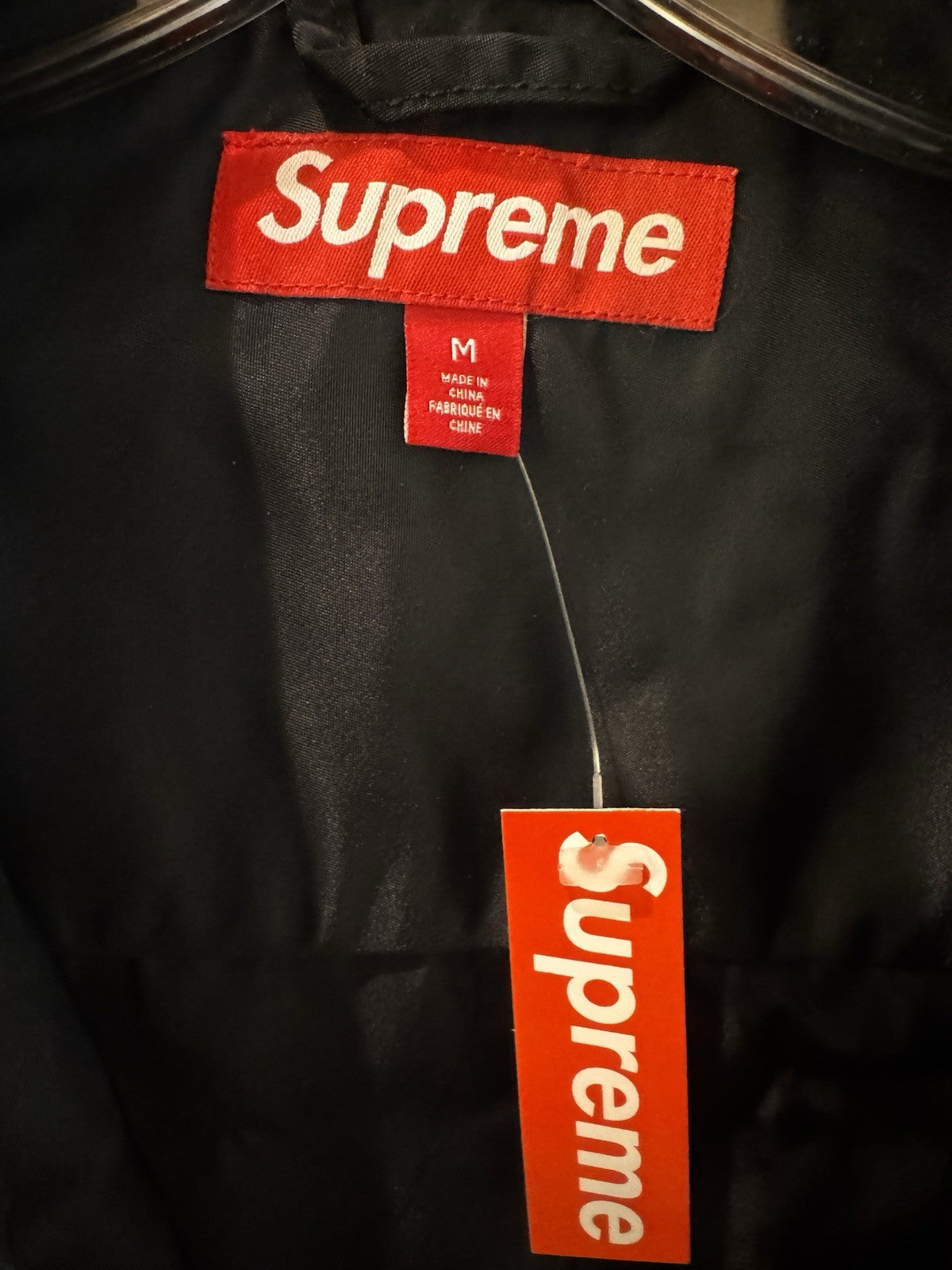 Supreme Nylon Chore Coat Black Size M