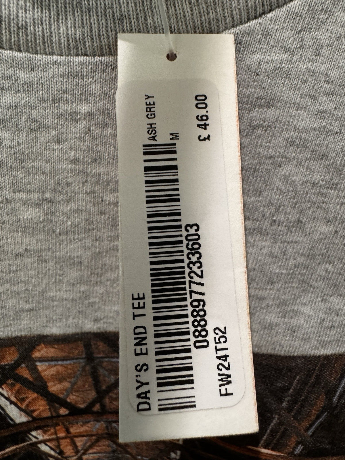 Supreme Days End Tee Ash Grey Size M