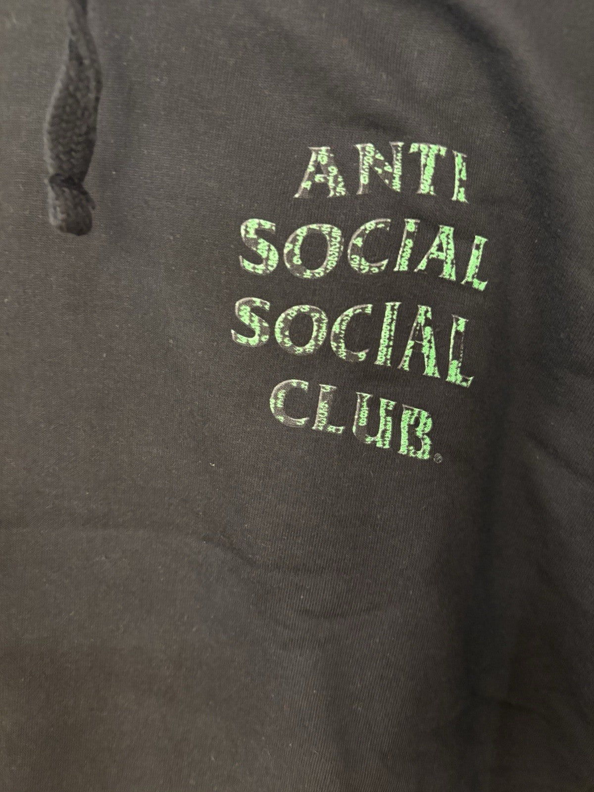 Anti Social Social Glitch Hoodie SZ S