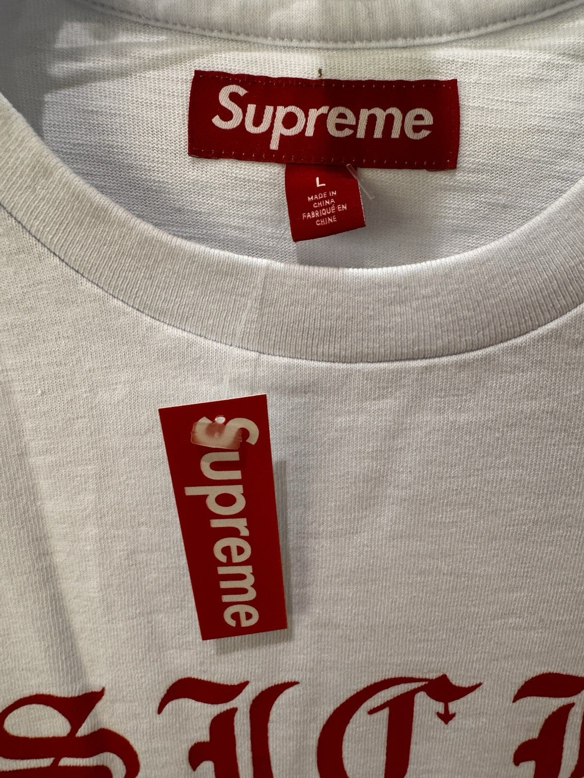Supreme Sick S/S Tee White Size L