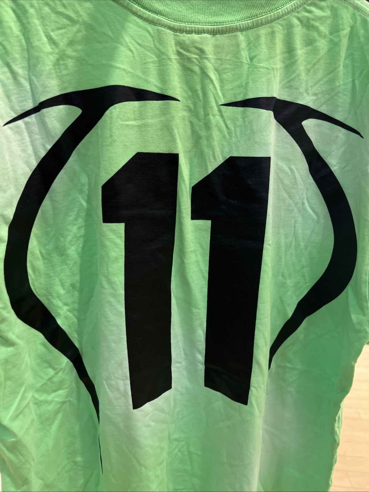 Hellstar Neon Green Warm Up Tee Shirt