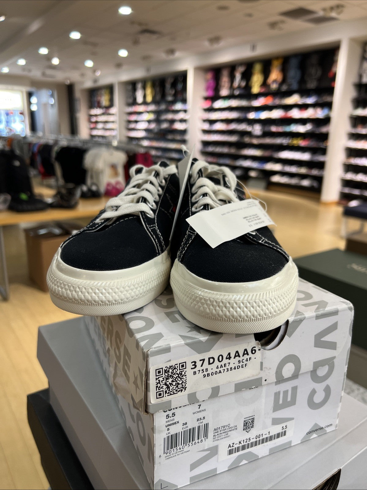 COMME DES GARCONS PLAY x CONVERSE ONE STAR OX SNEAKER A01791C SZ 5.5/7W
